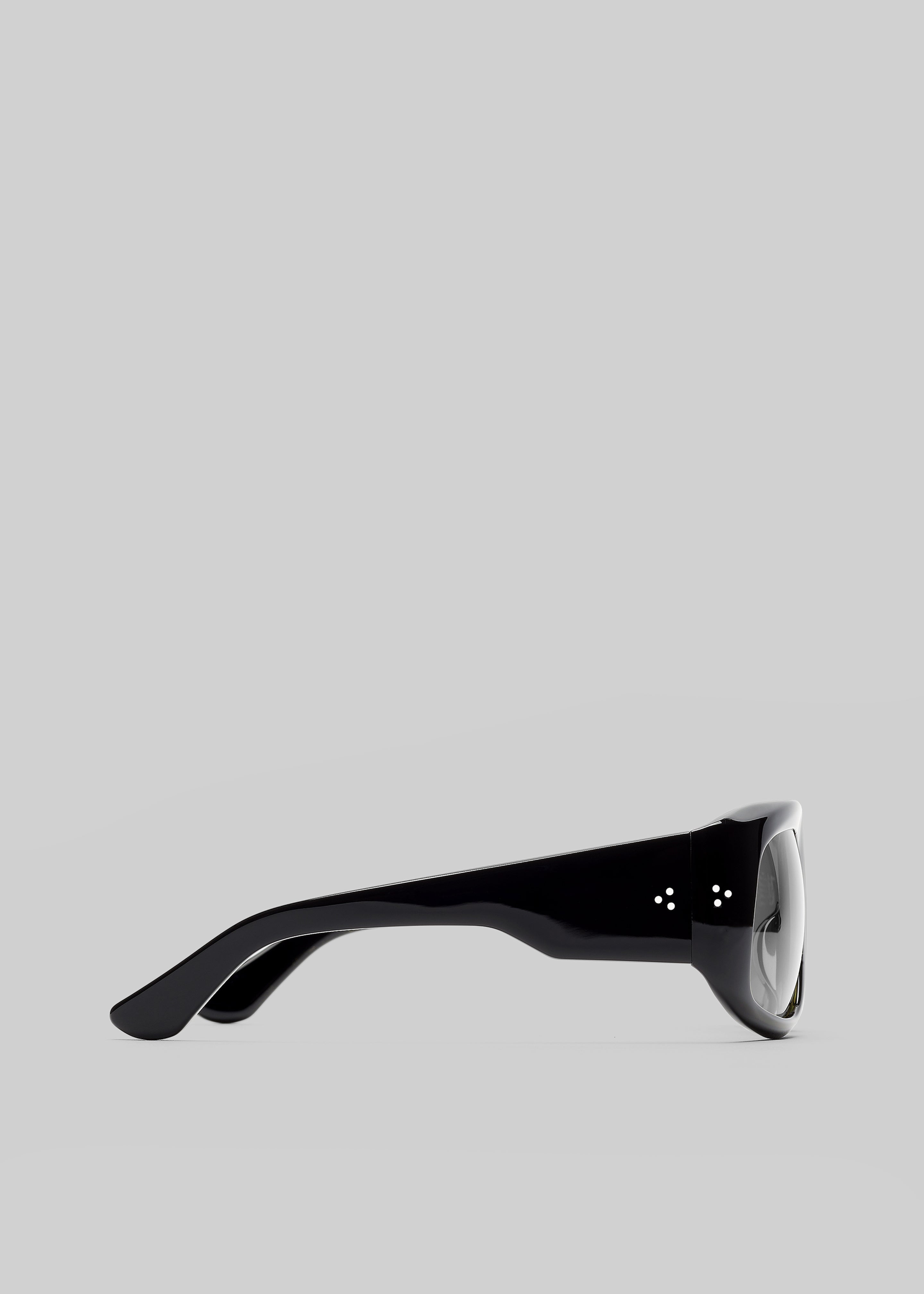 Port Tanger Dhat Sunglasses - Black Acetate/Black Lens - 5