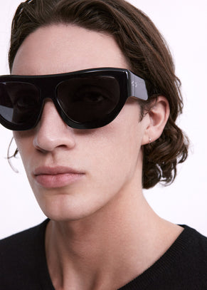 Port Tanger Dost Sunglasses - Black Acetate/Black Lens