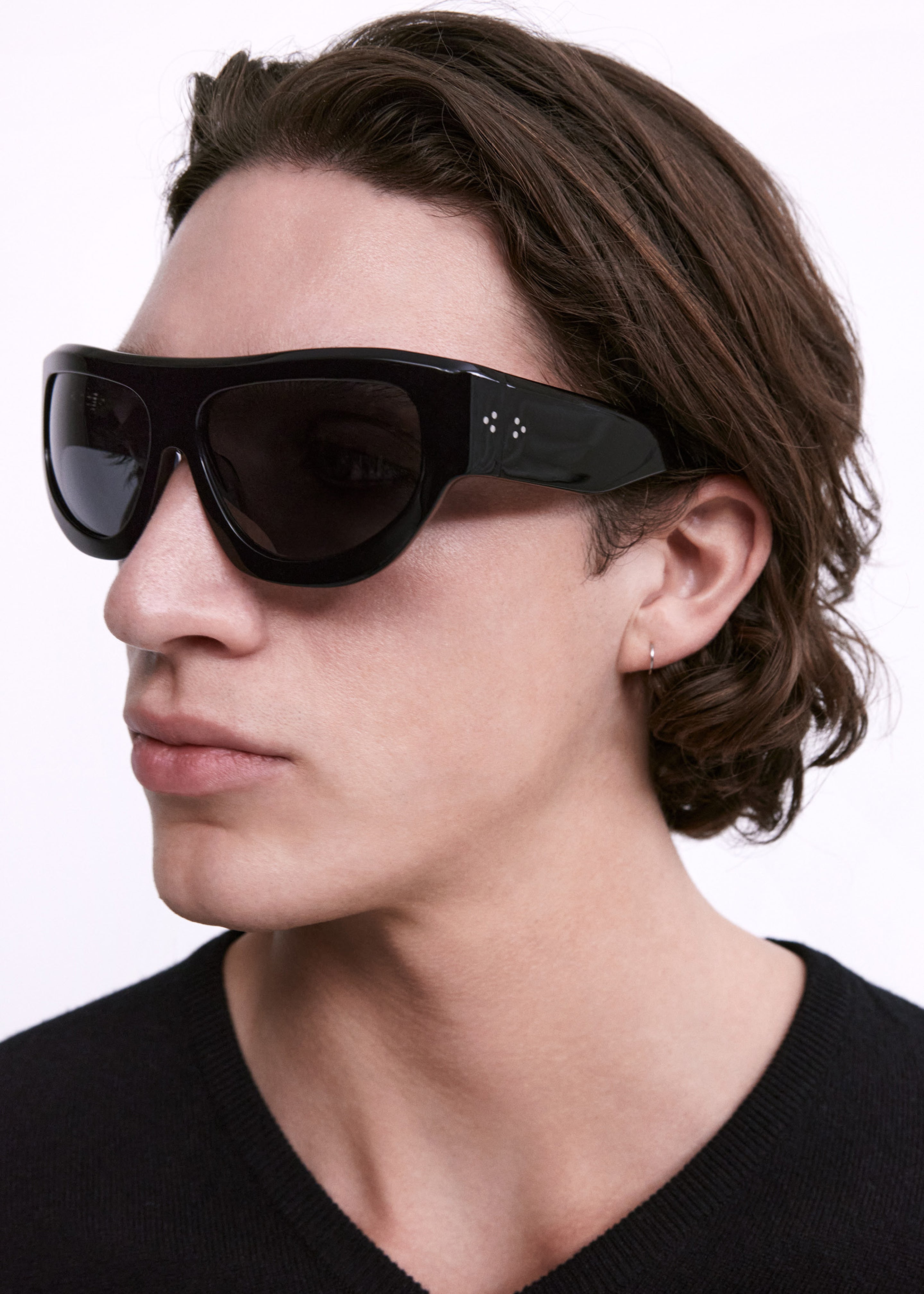 Port Tanger Dost Sunglasses - Black Acetate/Black Lens - 9 - [gender-male]