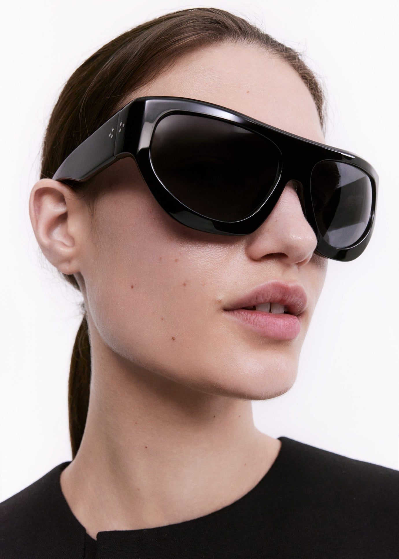 Port Tanger Dost Sunglasses - Black Acetate/Black Lens - 1