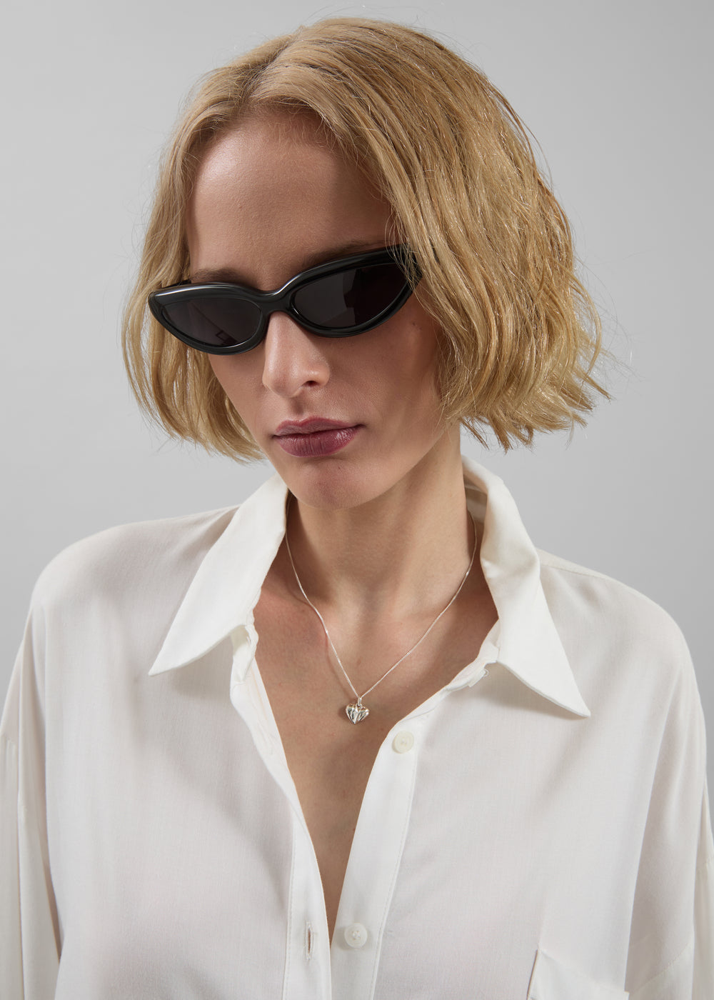 Port Tanger Fanna Sunglasses - Black Acetate/Black Lens - 1
