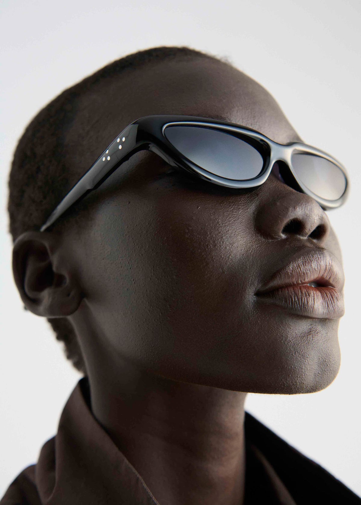 Port Tanger Fanna Sunglasses - Black Acetate/Black Lens - 3