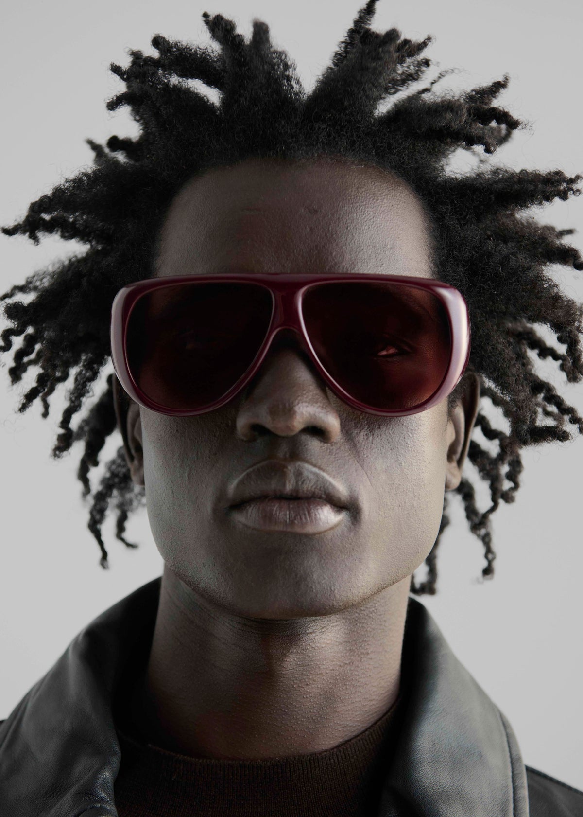 Port Tanger Gambia Sunglasses - Crimson Acetate/Tobacco Lens - 5 - [gender-male]