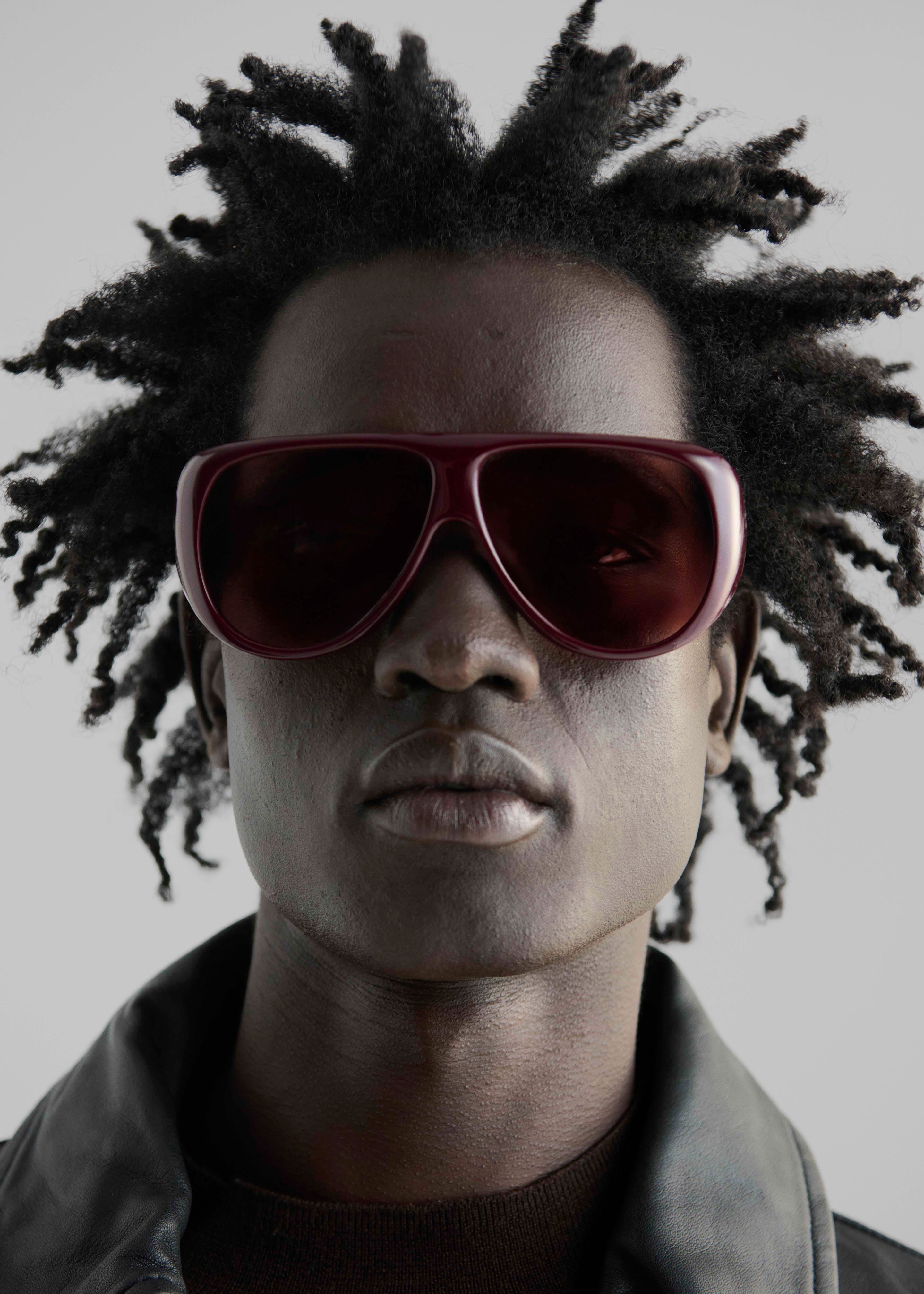 Port Tanger Gambia Sunglasses - Crimson Acetate/Tobacco Lens - 5 - [gender-male]