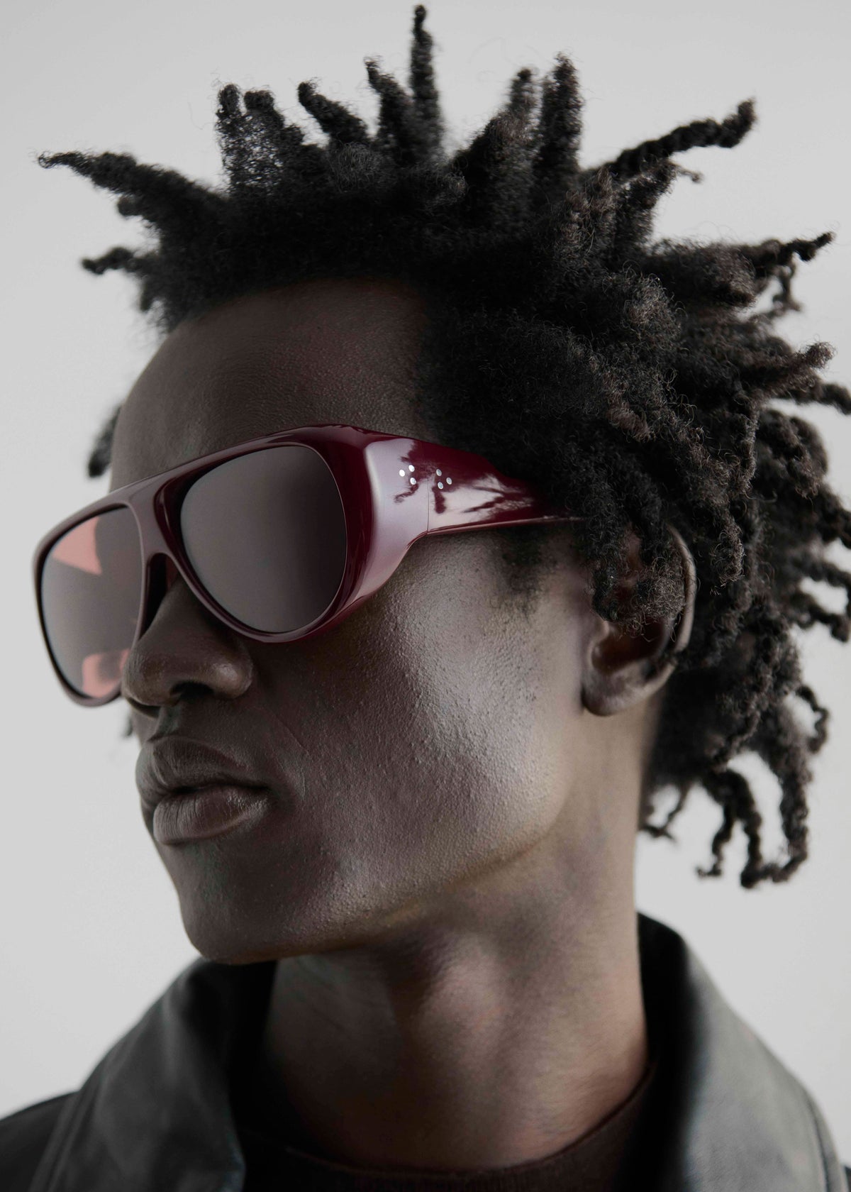 Port Tanger Gambia Sunglasses - Crimson Acetate/Tobacco Lens - 7 - [gender-male]