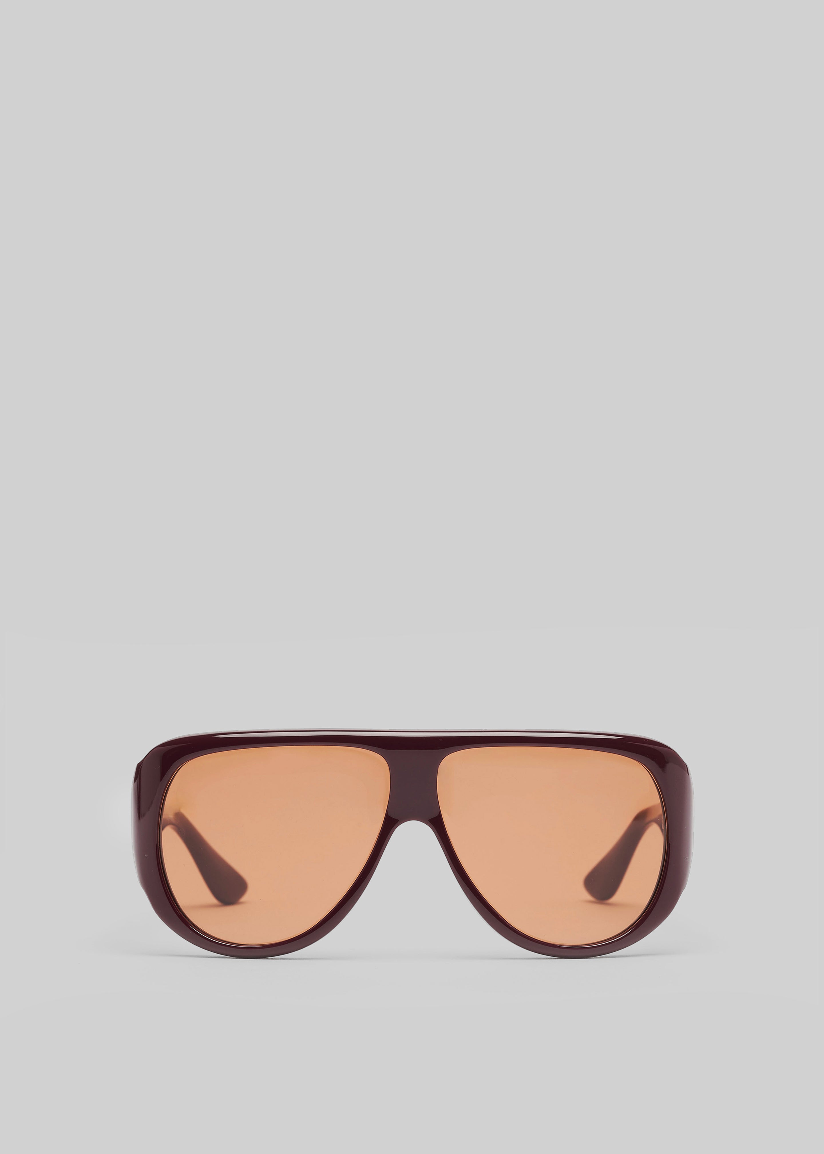 Port Tanger Gambia Sunglasses - Crimson Acetate/Tobacco Lens - 1