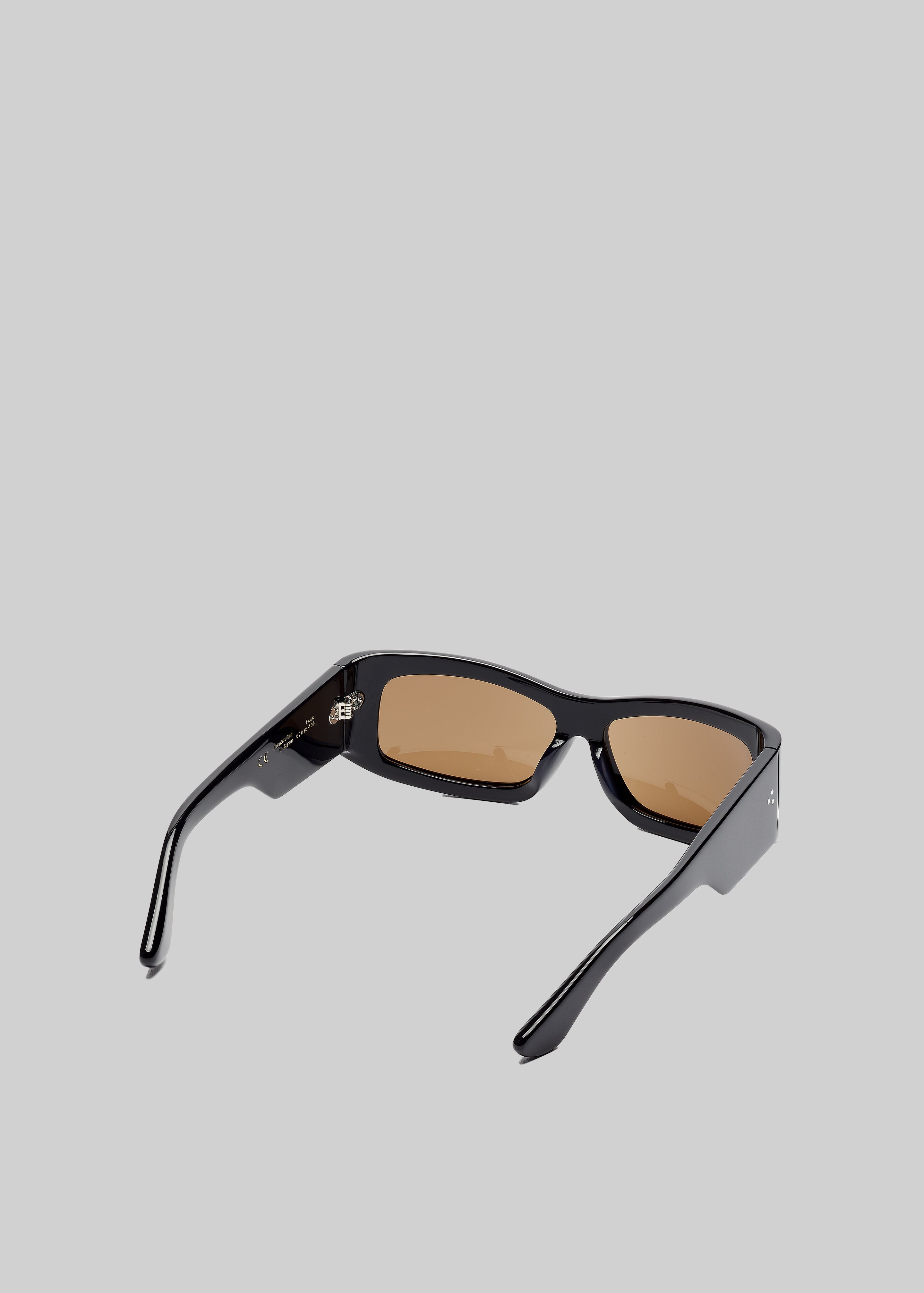 Port Tanger Hads Sunglasses - Black Acetate/Tobacco Lens - 11