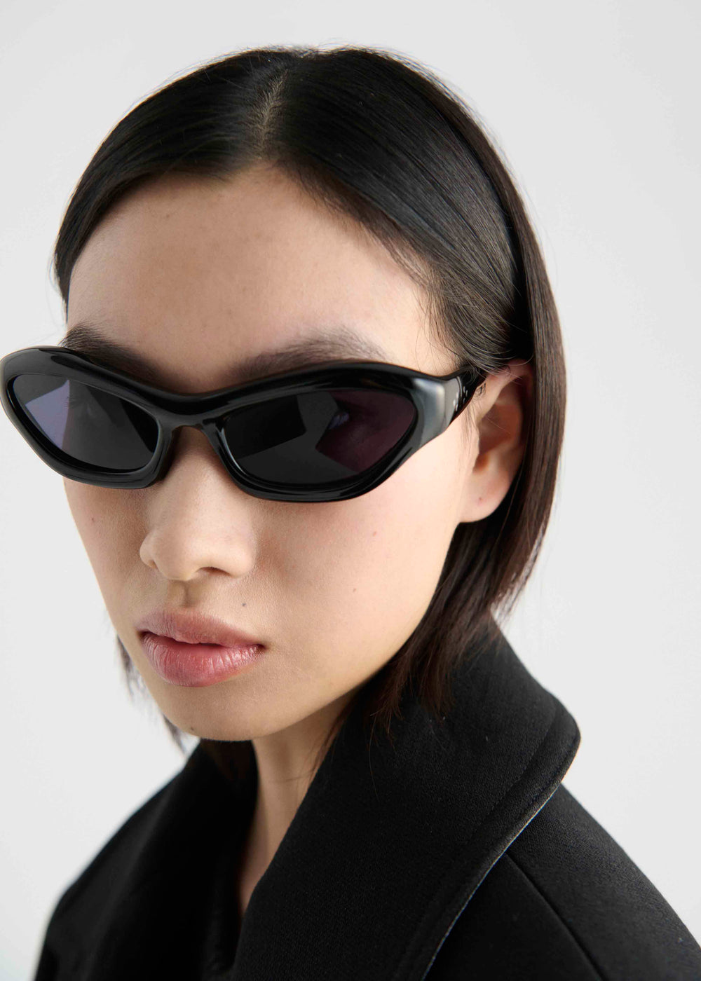 Port Tanger Hayya Sunglasses - Black Acetate/Black Lens - 1