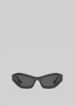 Port Tanger Hayya Sunglasses - Black Acetate/Black Lens