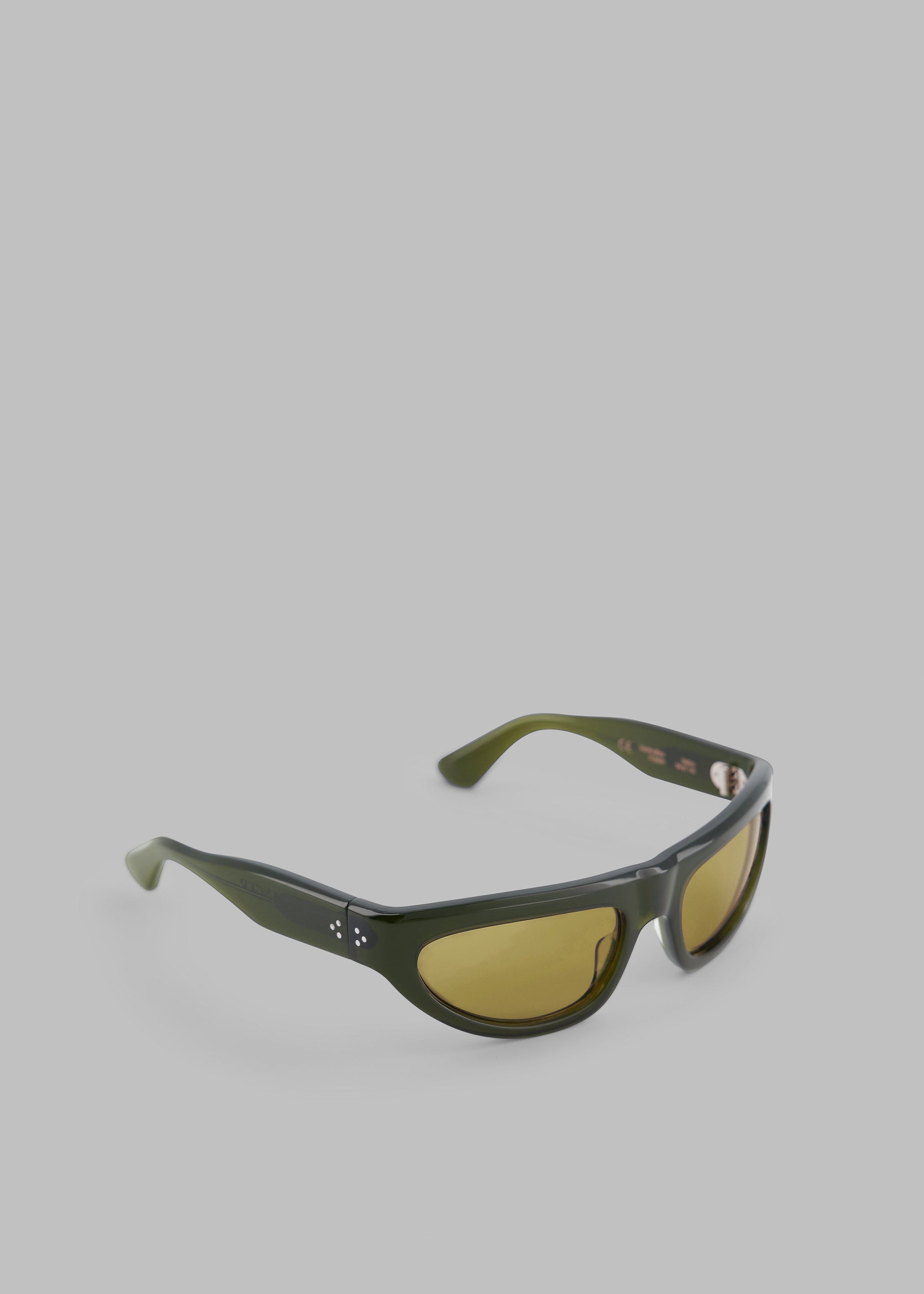 Port Tanger Malick Sunglasses - Cardamom Acetate/Warm Olive Lens - 7