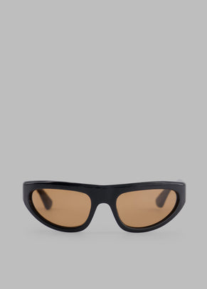 Port Tanger Malick Sunglasses - Black Acetate/Tobacco Lens