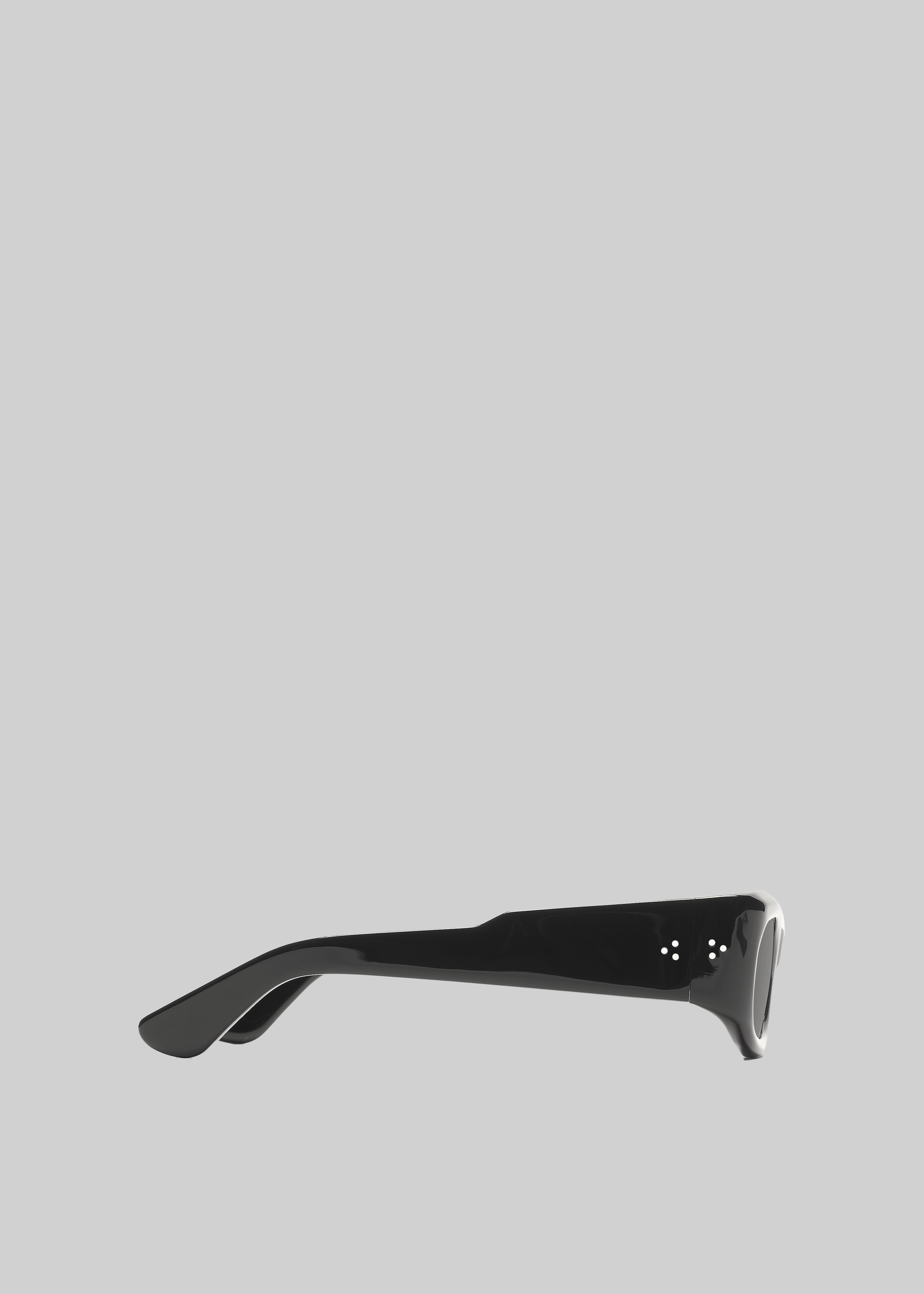 Port Tanger Saudade II Sunglasses - Black Acetate/Black Lens - 5