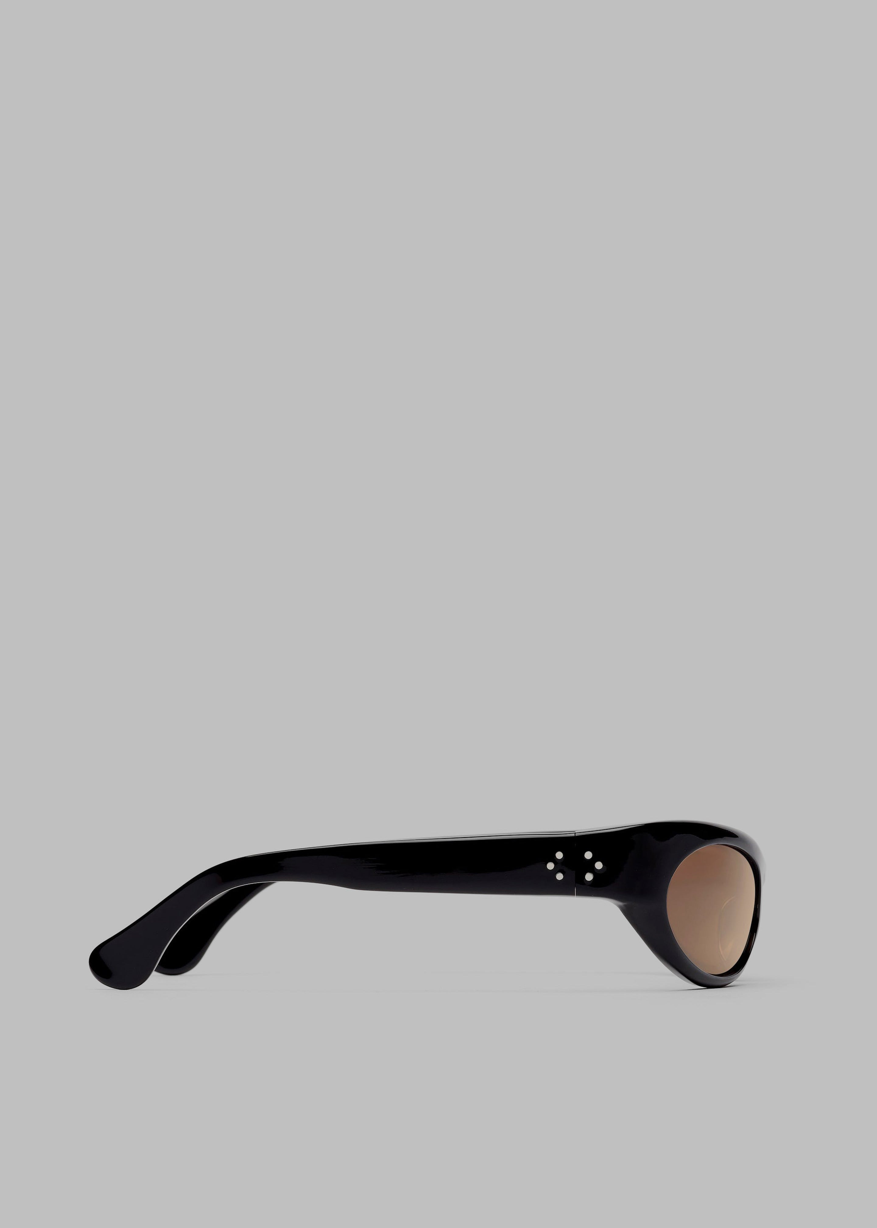 Port Tanger Touba Sunglasses - Black Acetate/Tobacco Lens - 6