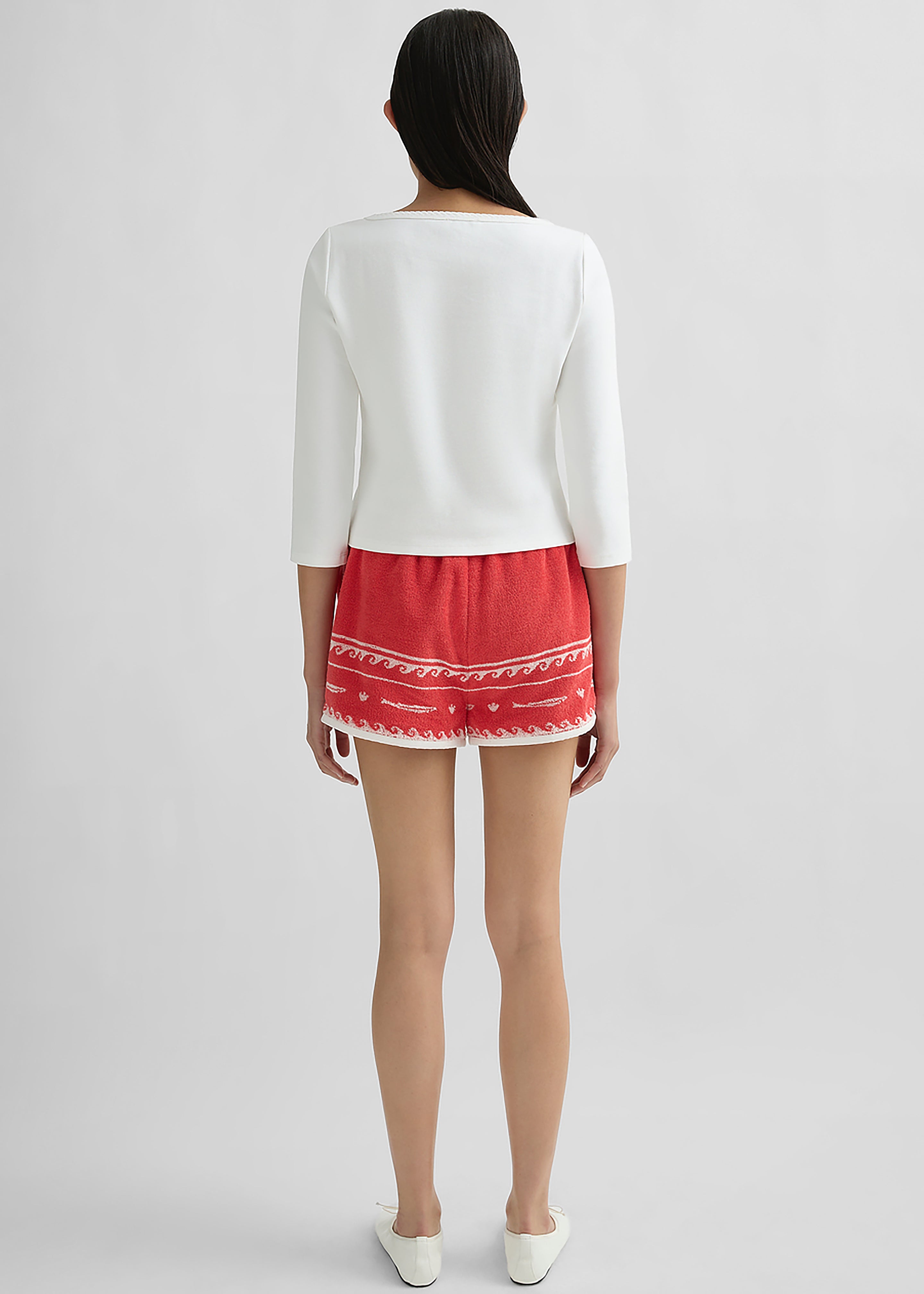 Posse Cody Shorts - Red Ivory Fish - 9
