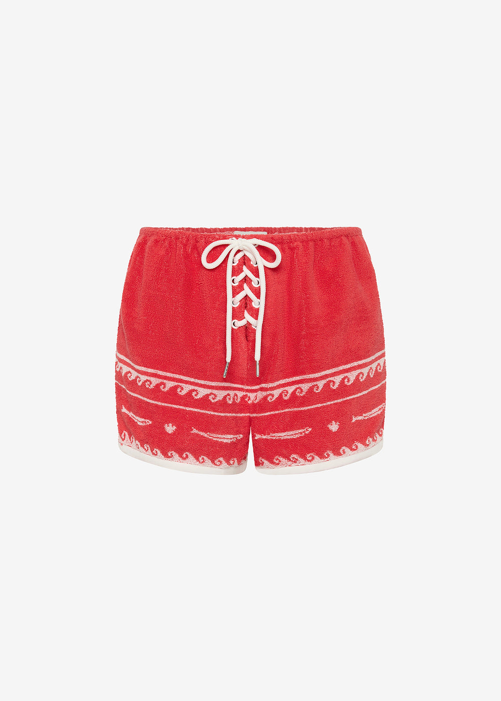 Posse Cody Shorts - Red Ivory Fish