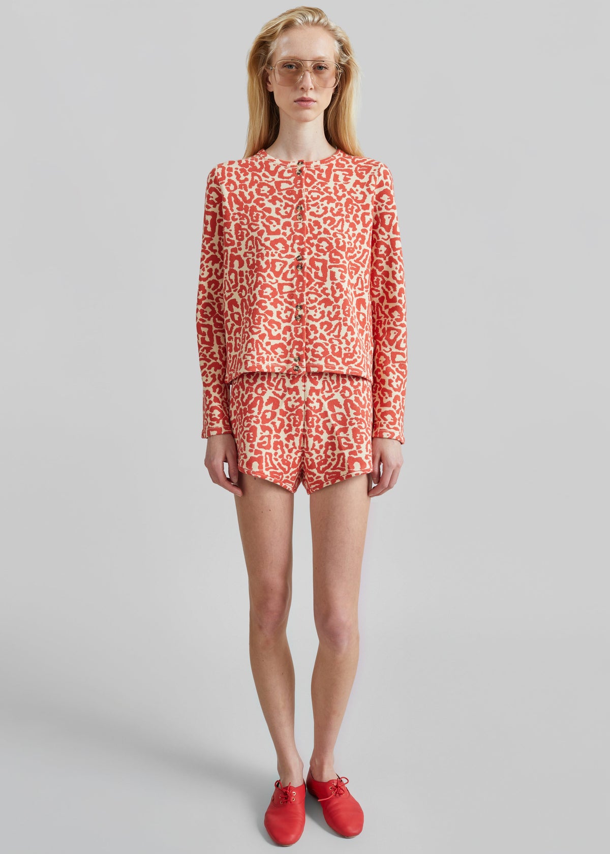 Posse Lexi Cardigan - Red Leopard - 5