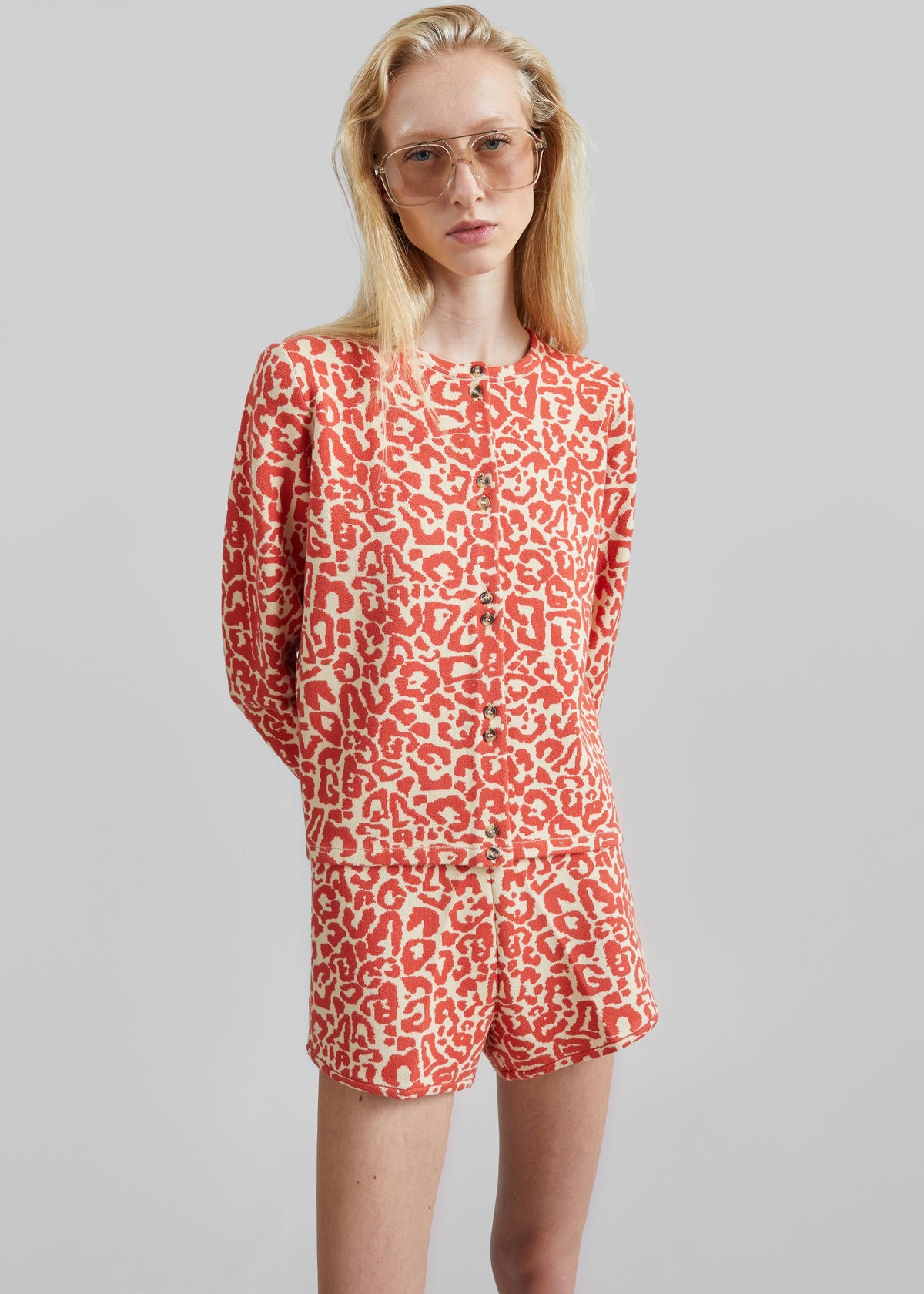 Posse Lexi Shorts - Red Leopard - 4