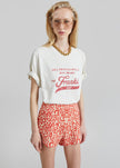 Posse Lexi Shorts - Red Leopard