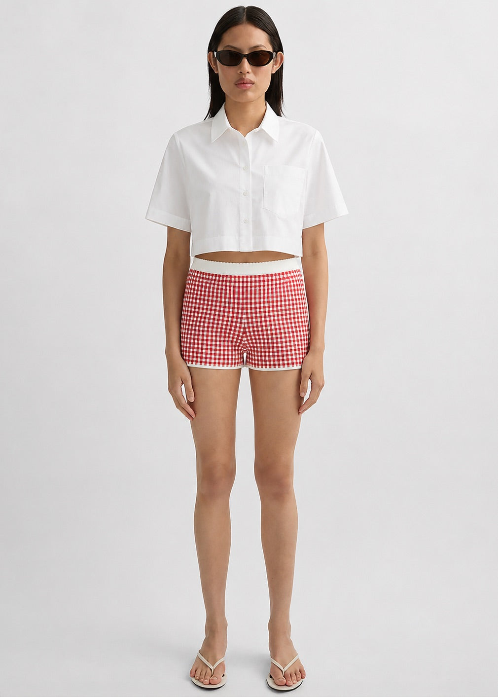 Posse Micah Shorts - Red Gingham - 4