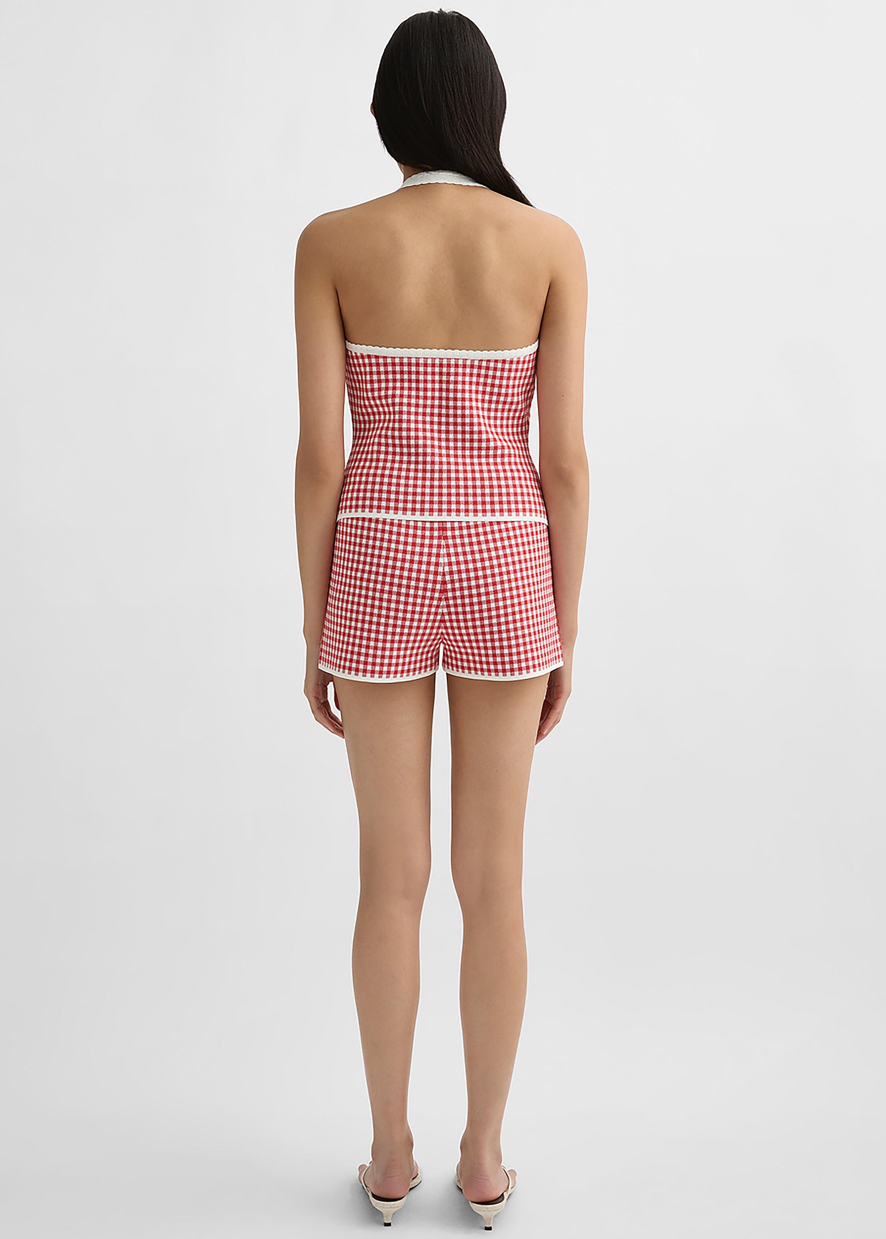Posse Micah Shorts - Red Gingham - 3