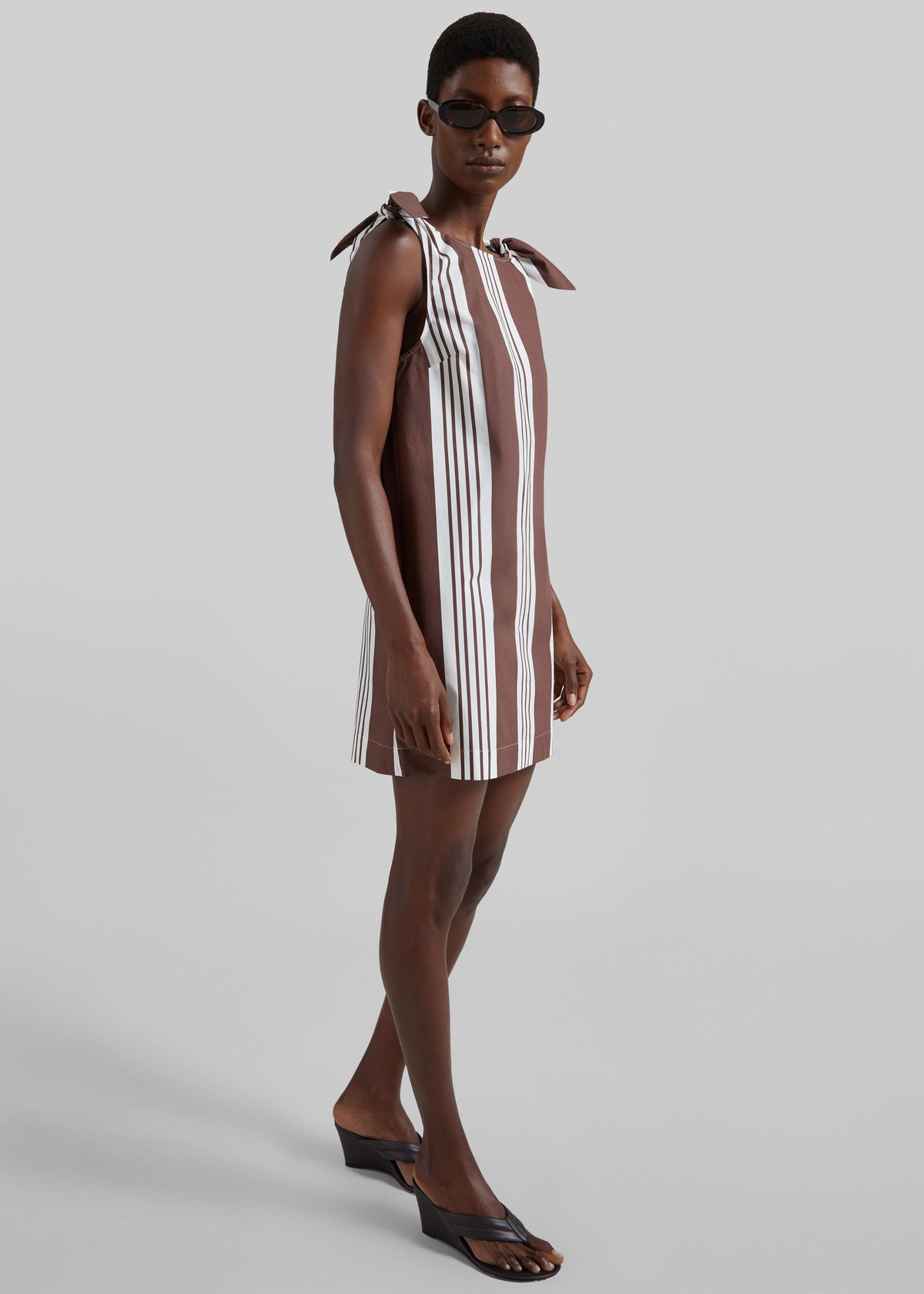 Posse Rosie Mini Dress - Choc Stripe - 3