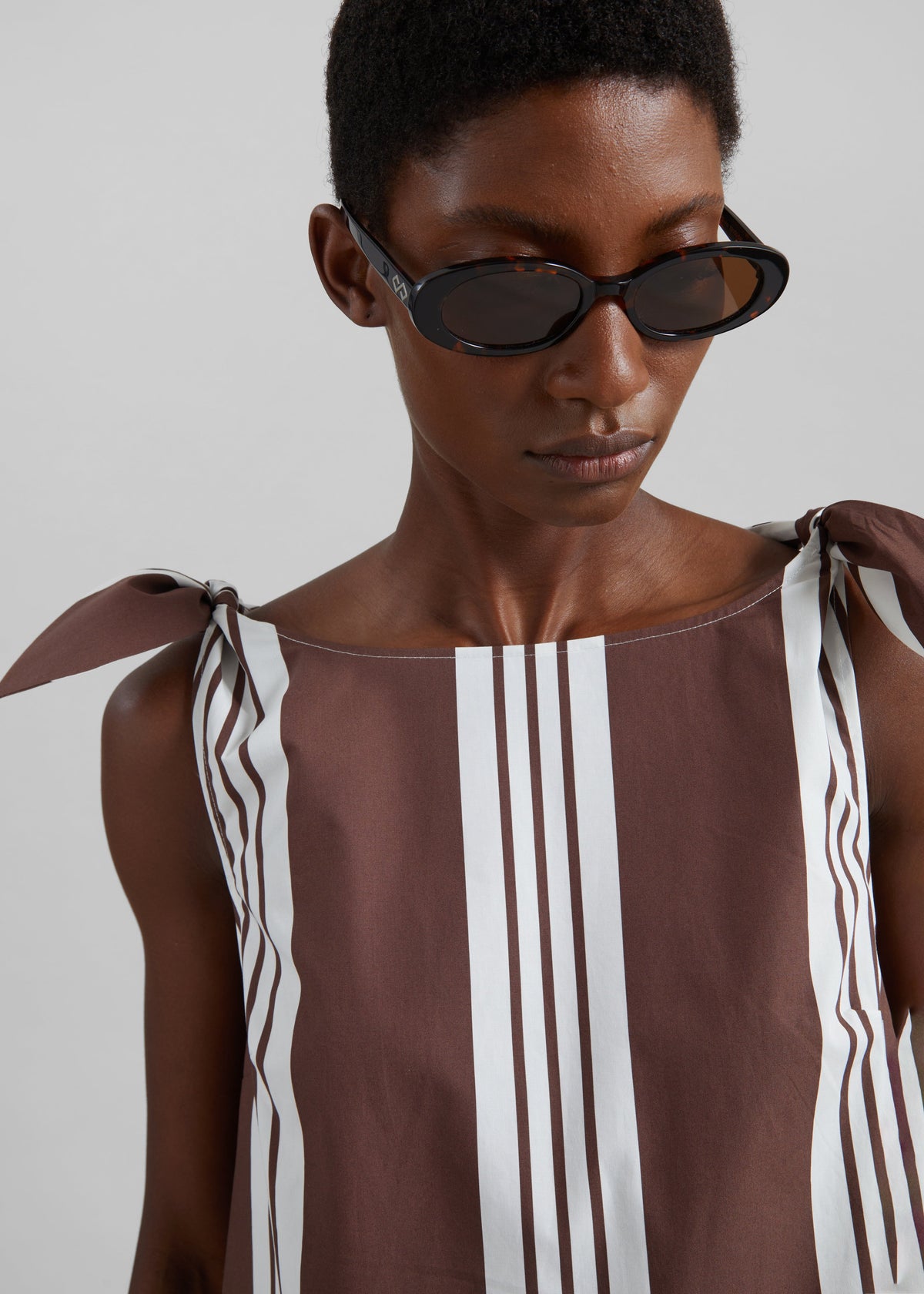 Posse Rosie Mini Dress - Choc Stripe - 2