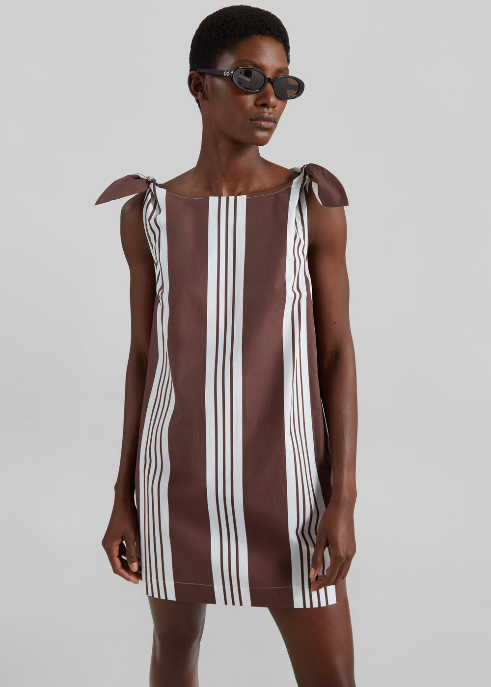 Posse Rosie Mini Dress - Choc Stripe