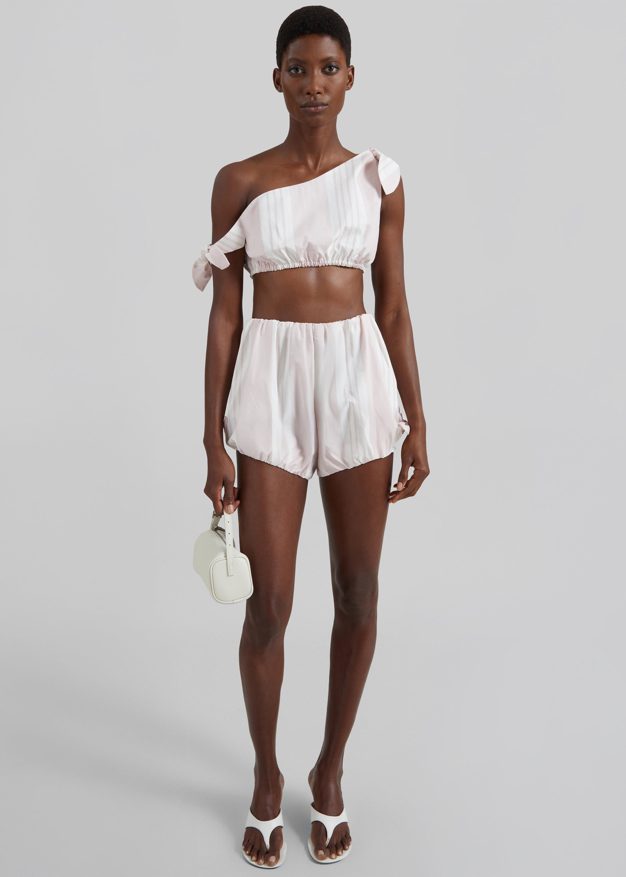 Shop the look image for Posse Rosie Tie Top - Pink Stripe