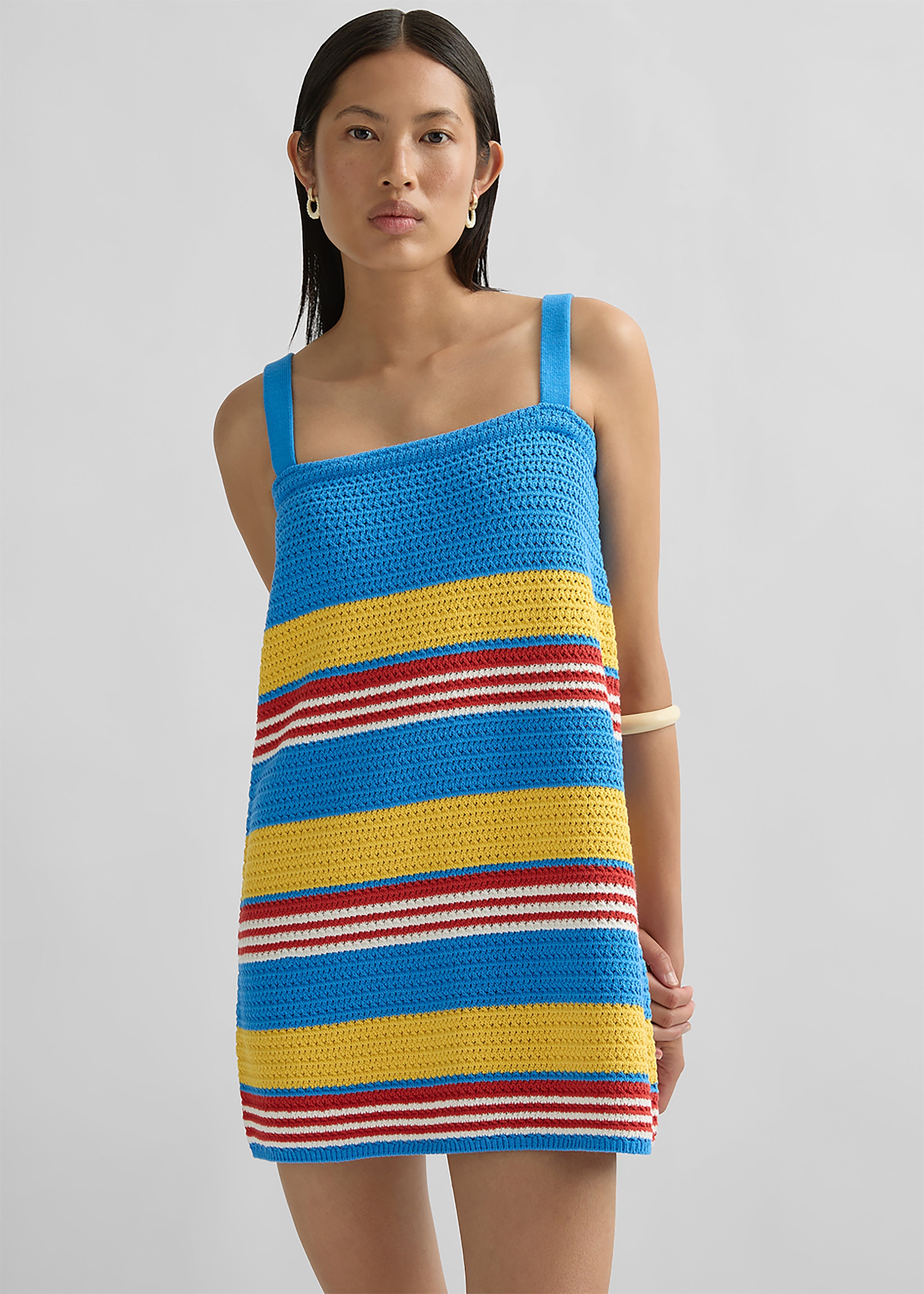 Posse Tammy Dress - Blue Multistripe - 4