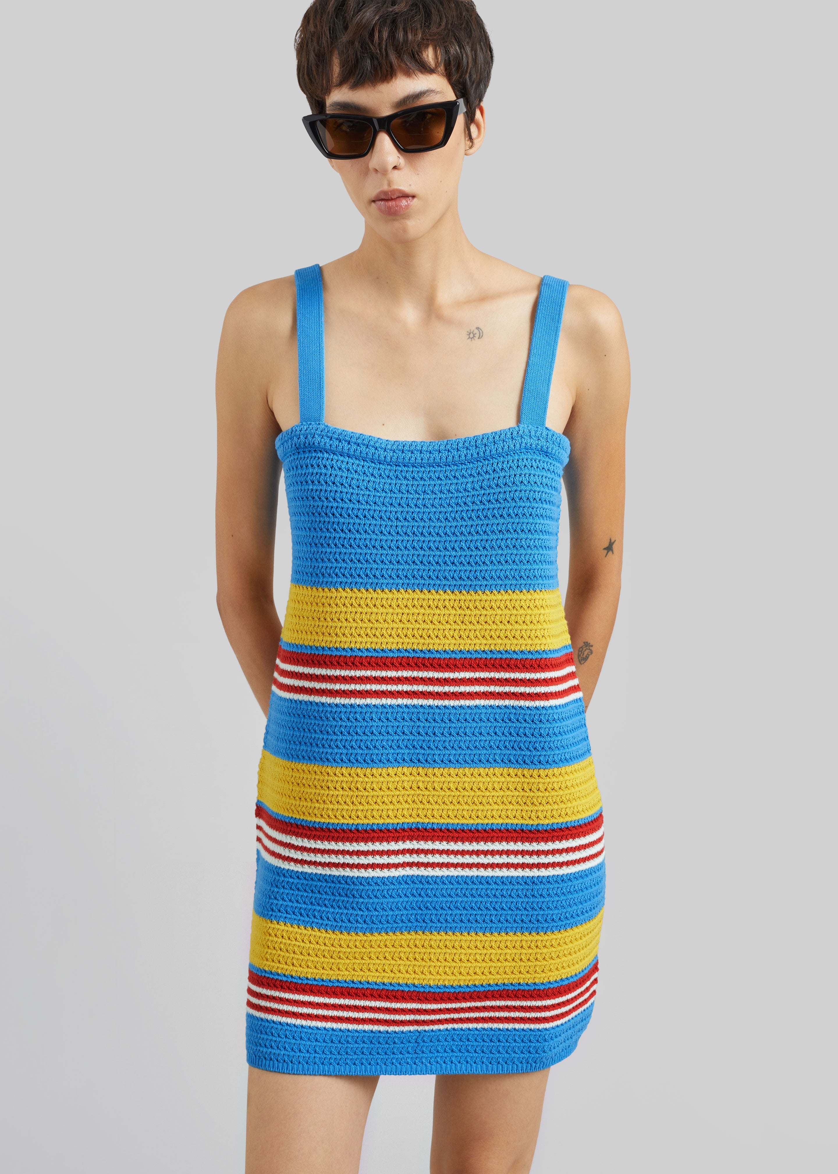 Posse Tammy Dress - Blue Multistripe - 2