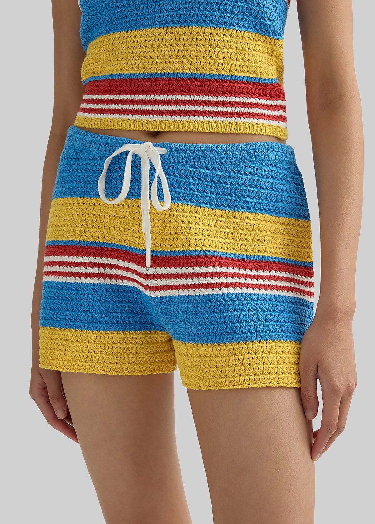 Posse Tammy Shorts - Blue Multistripe - 2