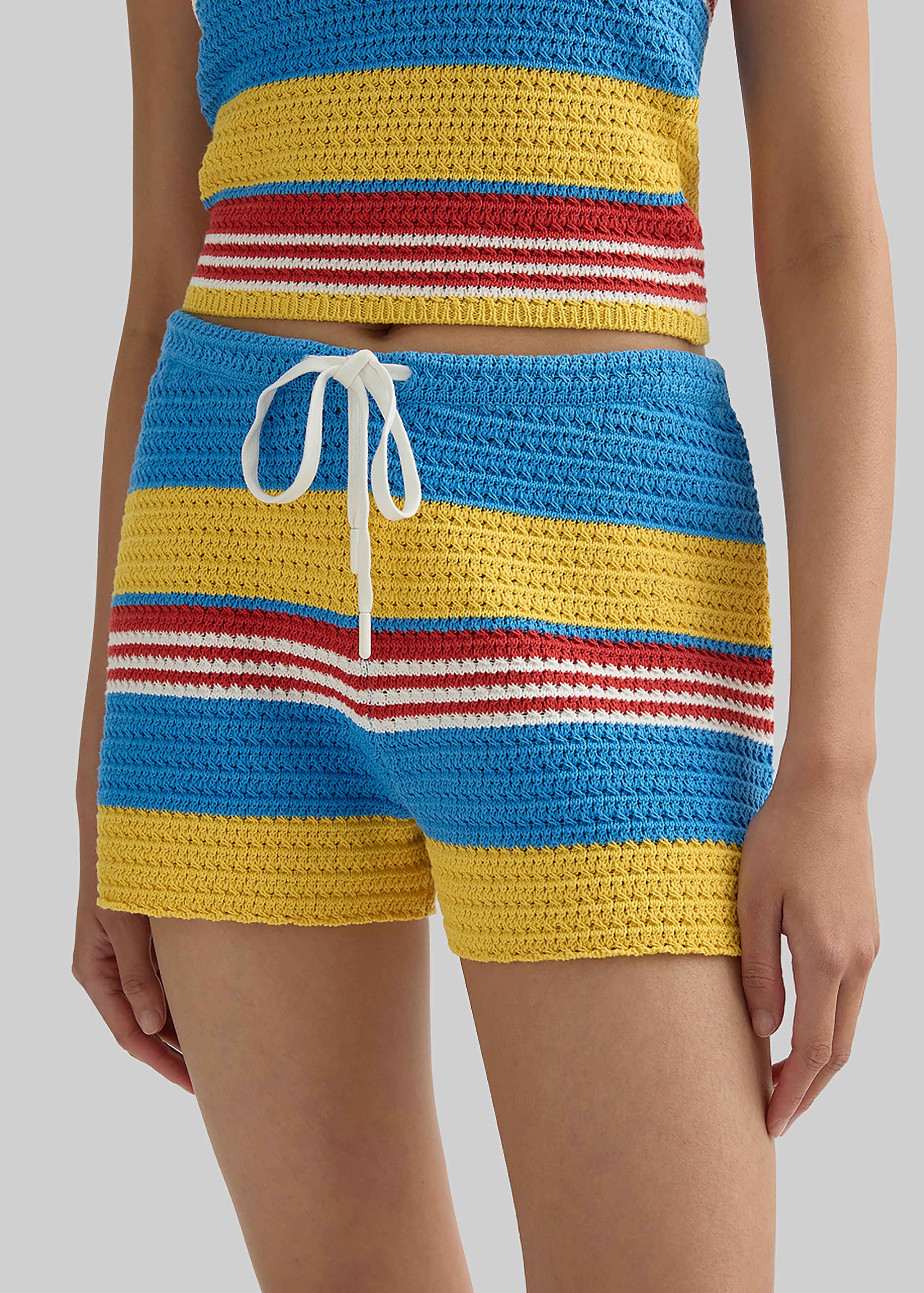 Posse Tammy Shorts - Blue Multistripe - 2