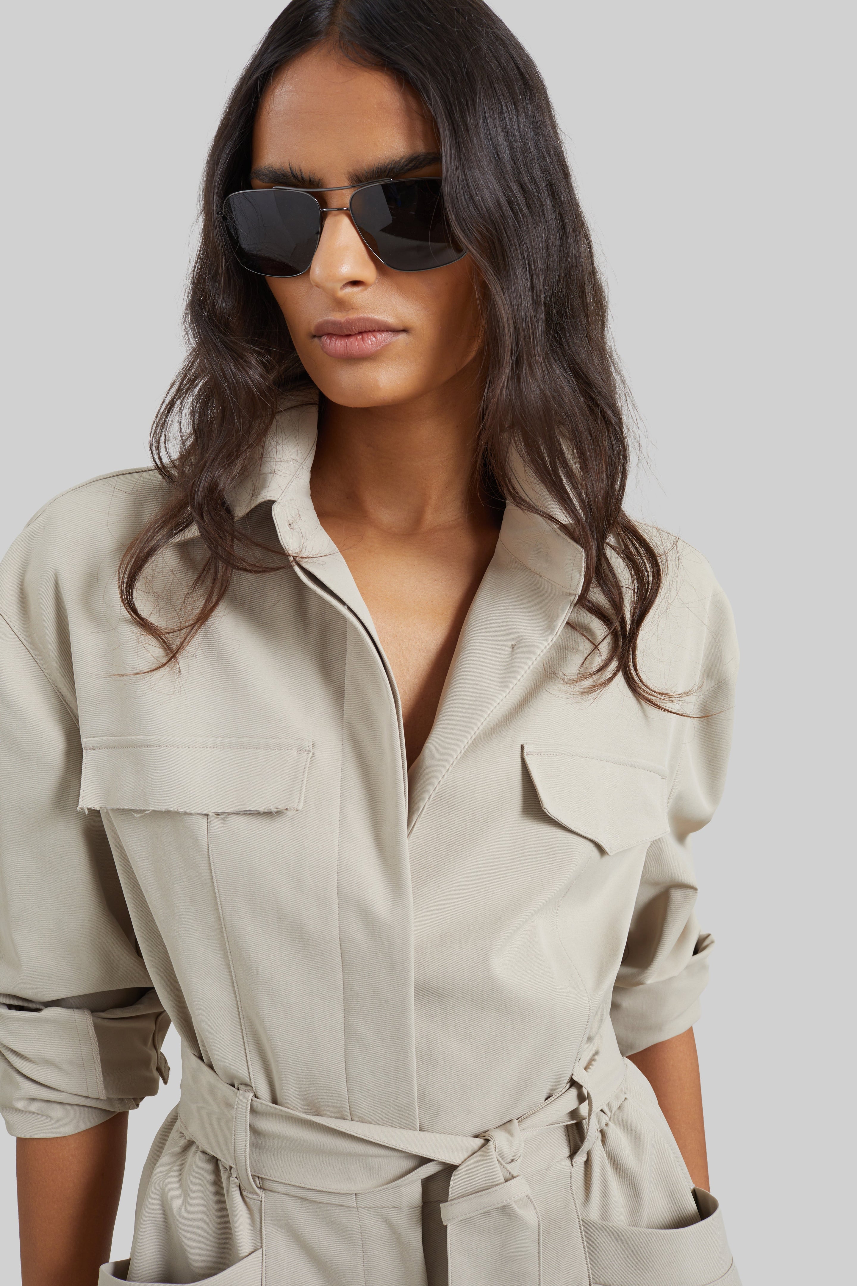 Praia Cargo Romper - Beige - 4