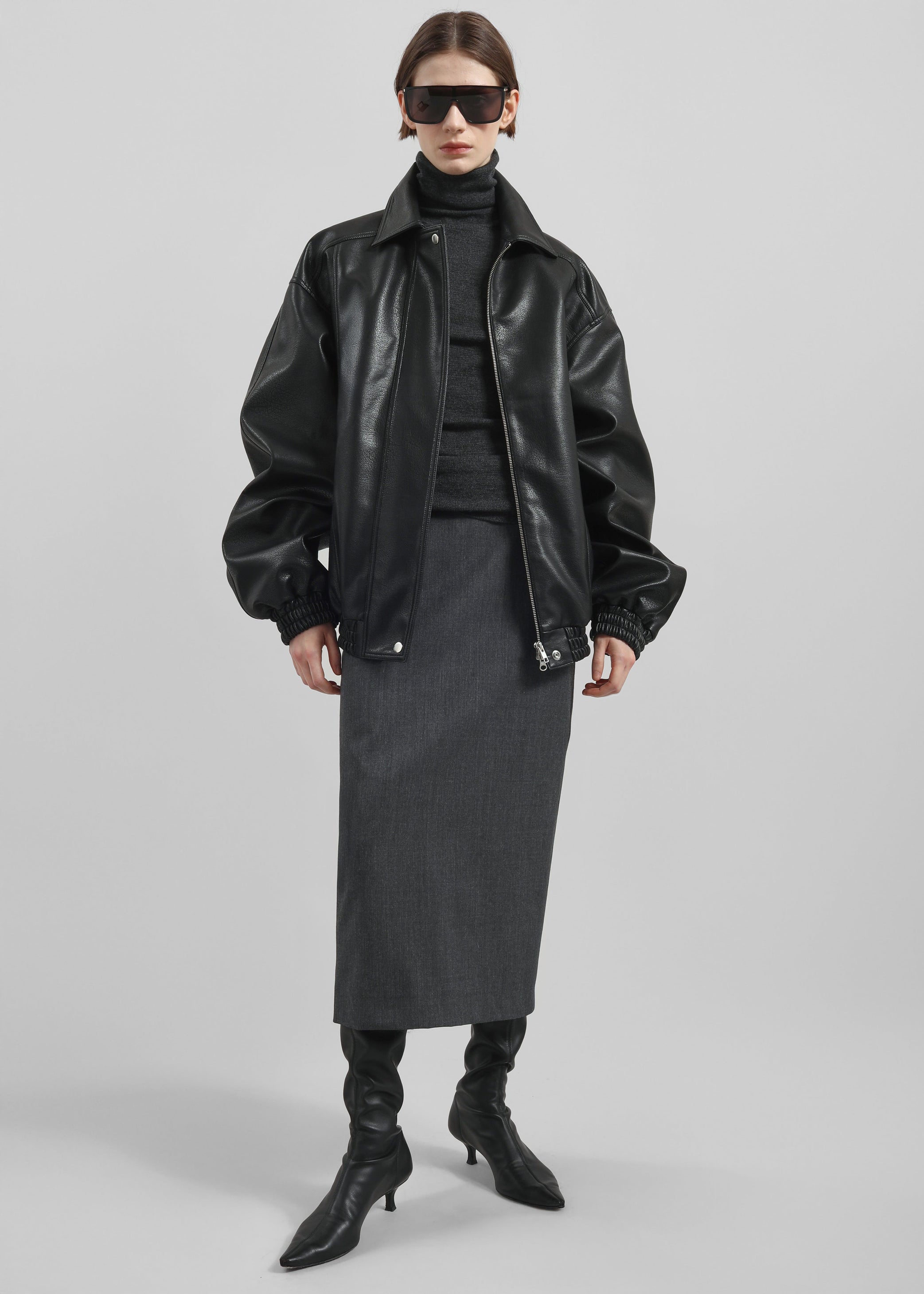 Shop the look image for Prescott Faux Leather Jacket - Black