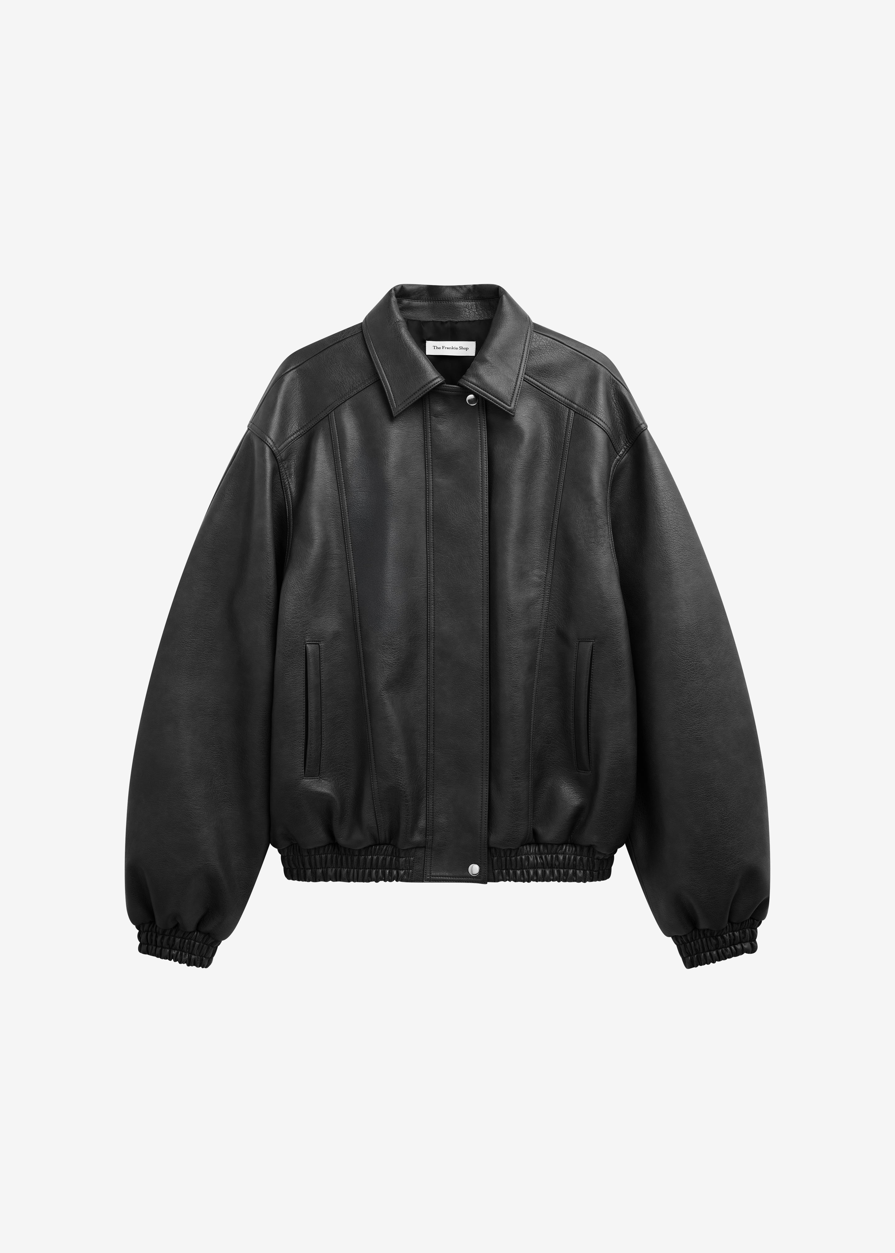 Prescott Faux Leather Jacket - Black - 2