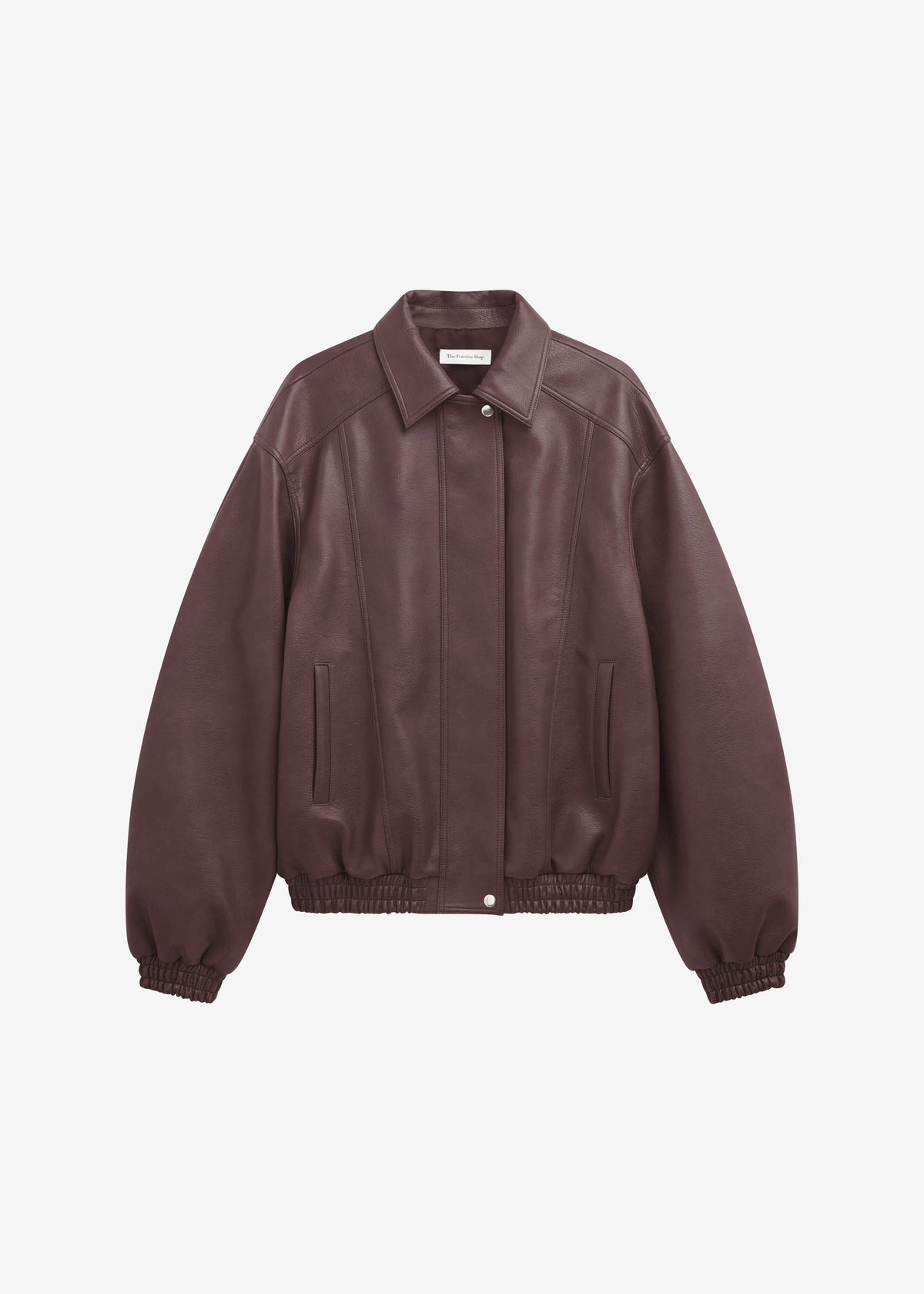 Prescott Faux Leather Jacket - Burgundy - 9
