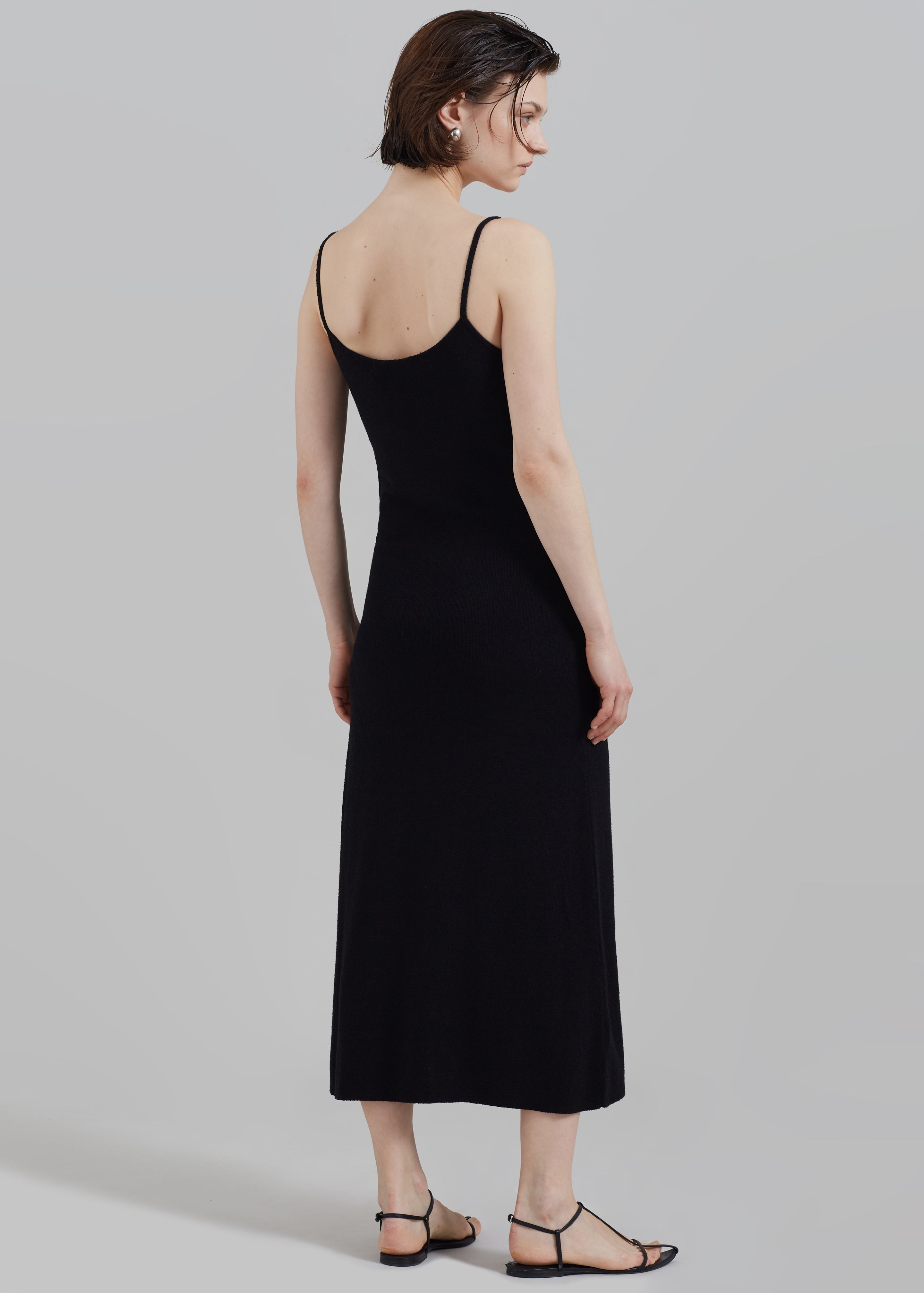 Proenza Schouler White Label Astrid Dress In Boucle Viscose - Black - 6