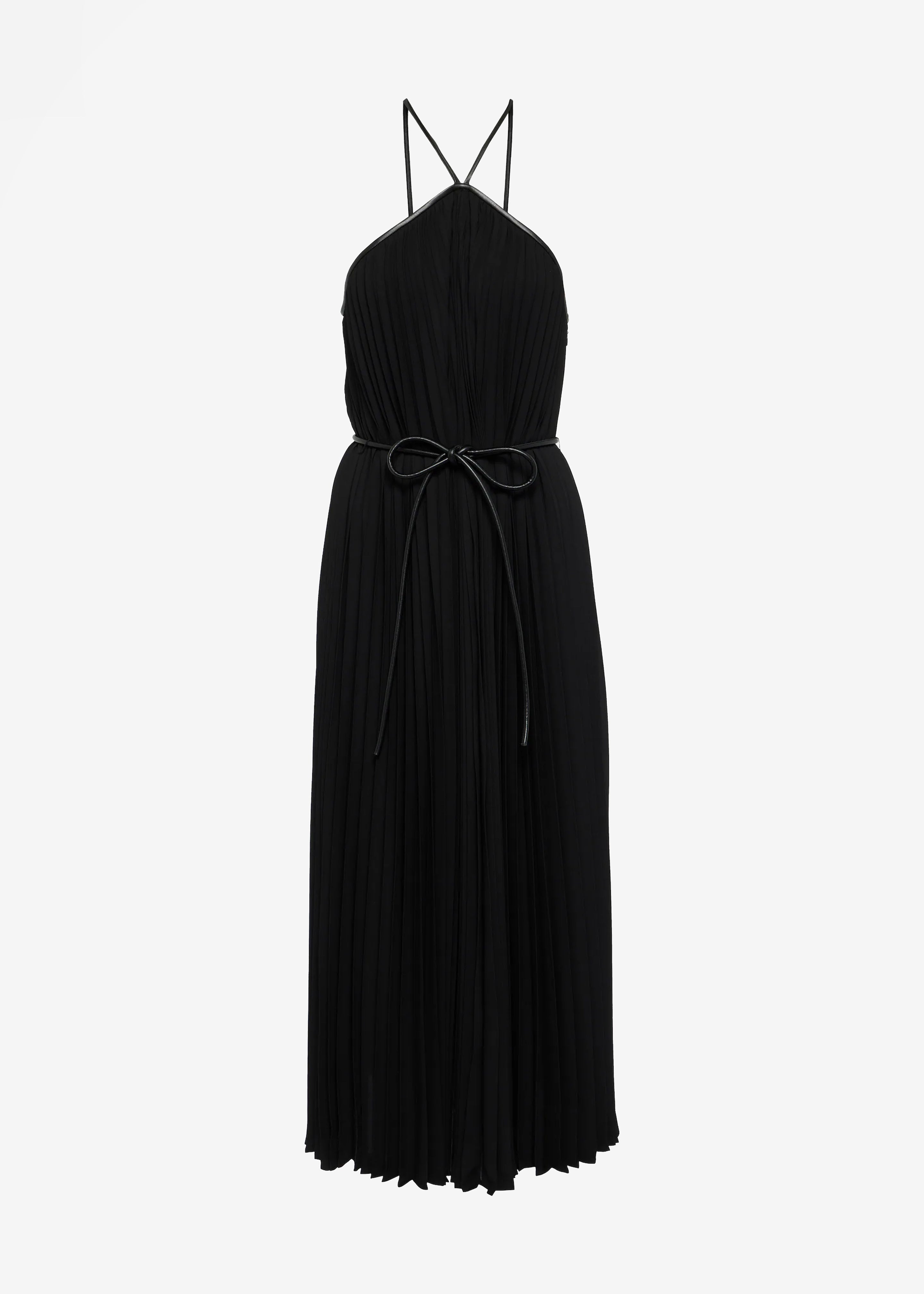 Proenza Schouler White Label Celeste Lightweight Crepe Dress  - Black - 8