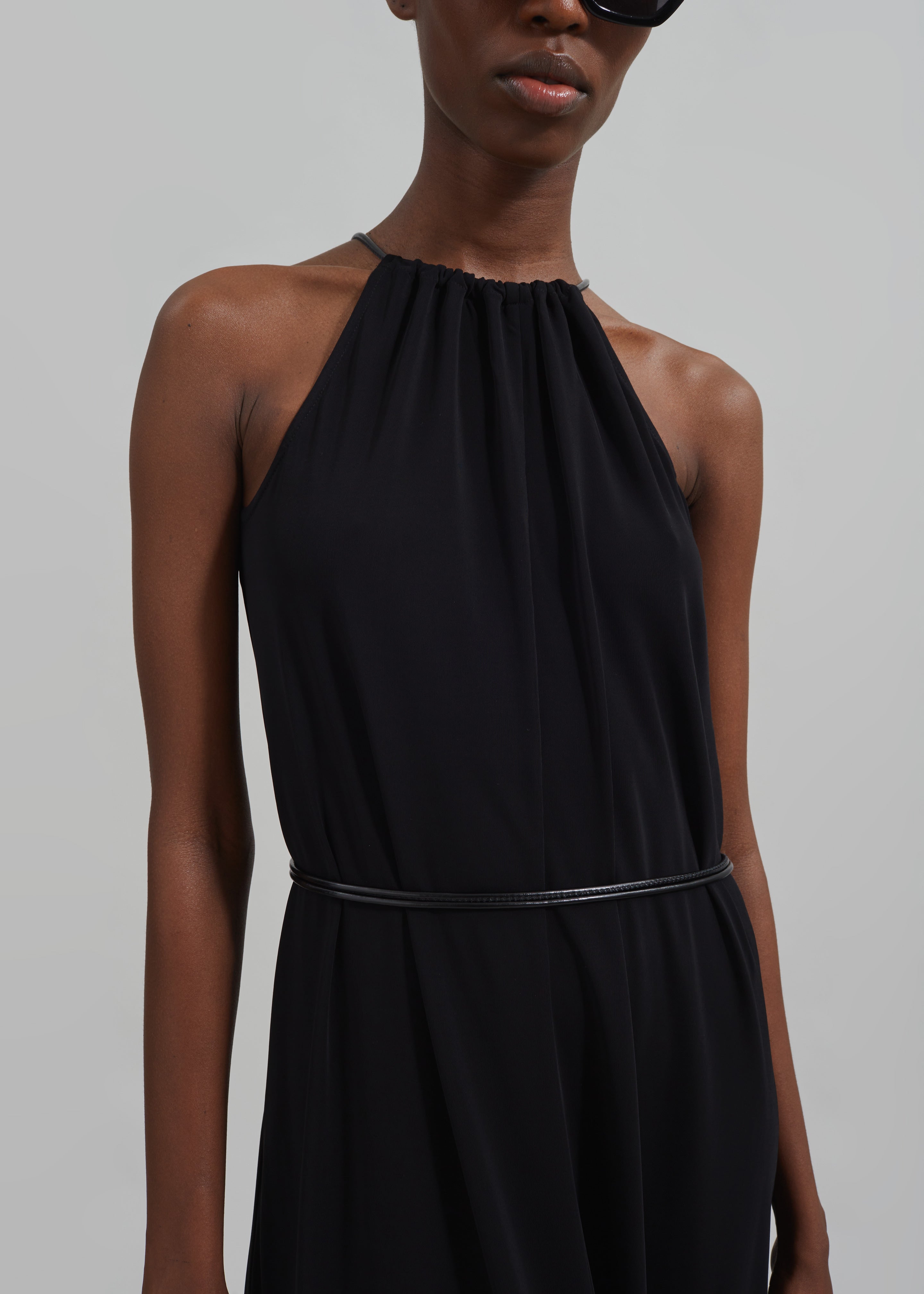 Proenza Schouler White Label Lenny Dress In Matte Jersey - Black - 3