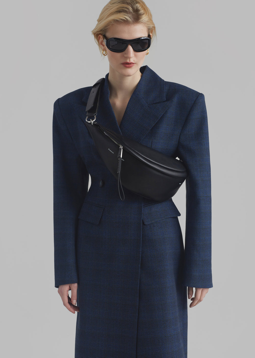 Proenza Schouler White Label Stanton Leather Sling Bag - Black - 1