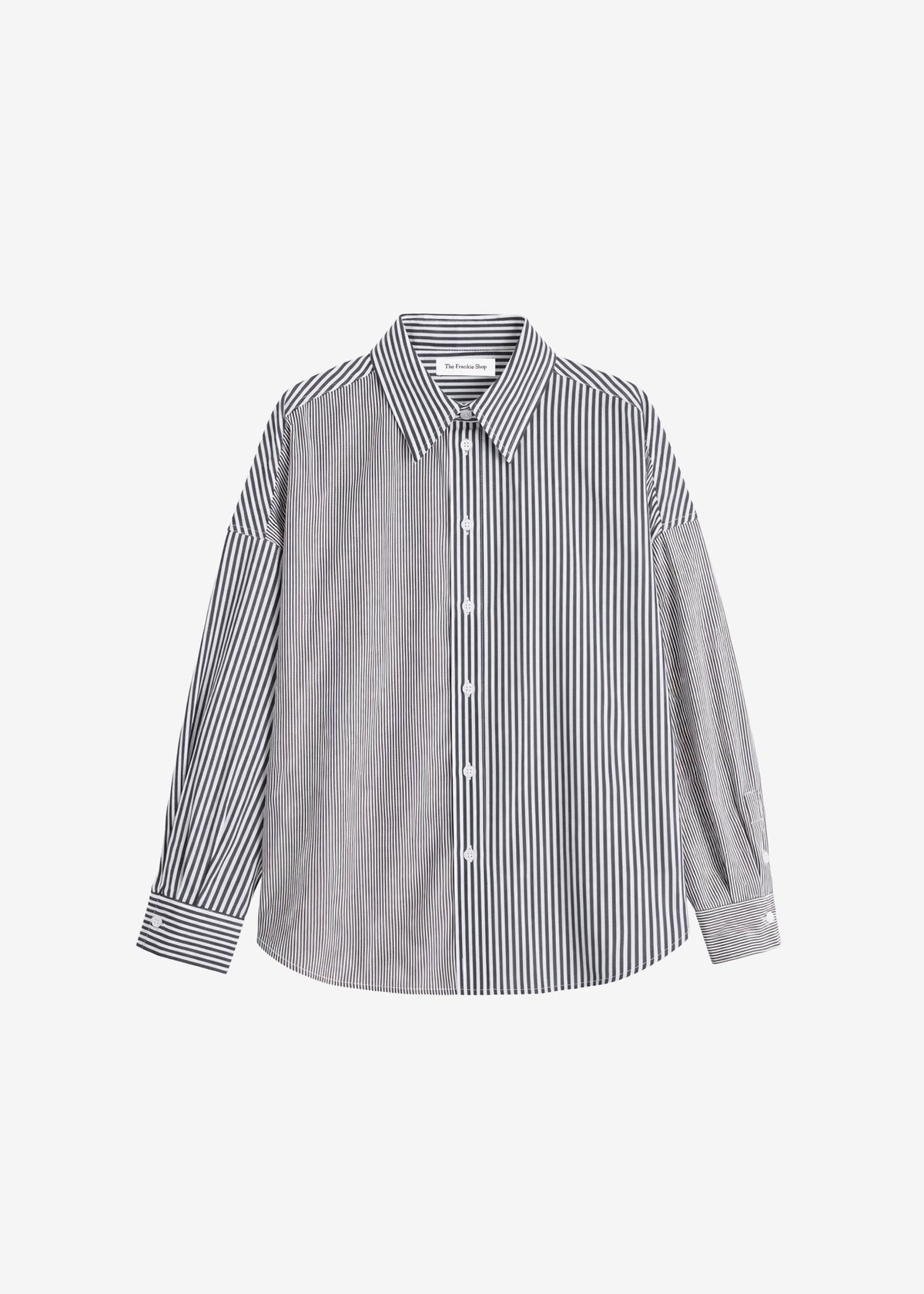 Quillan Button-Down Shirt - White/Black Stripe - 11