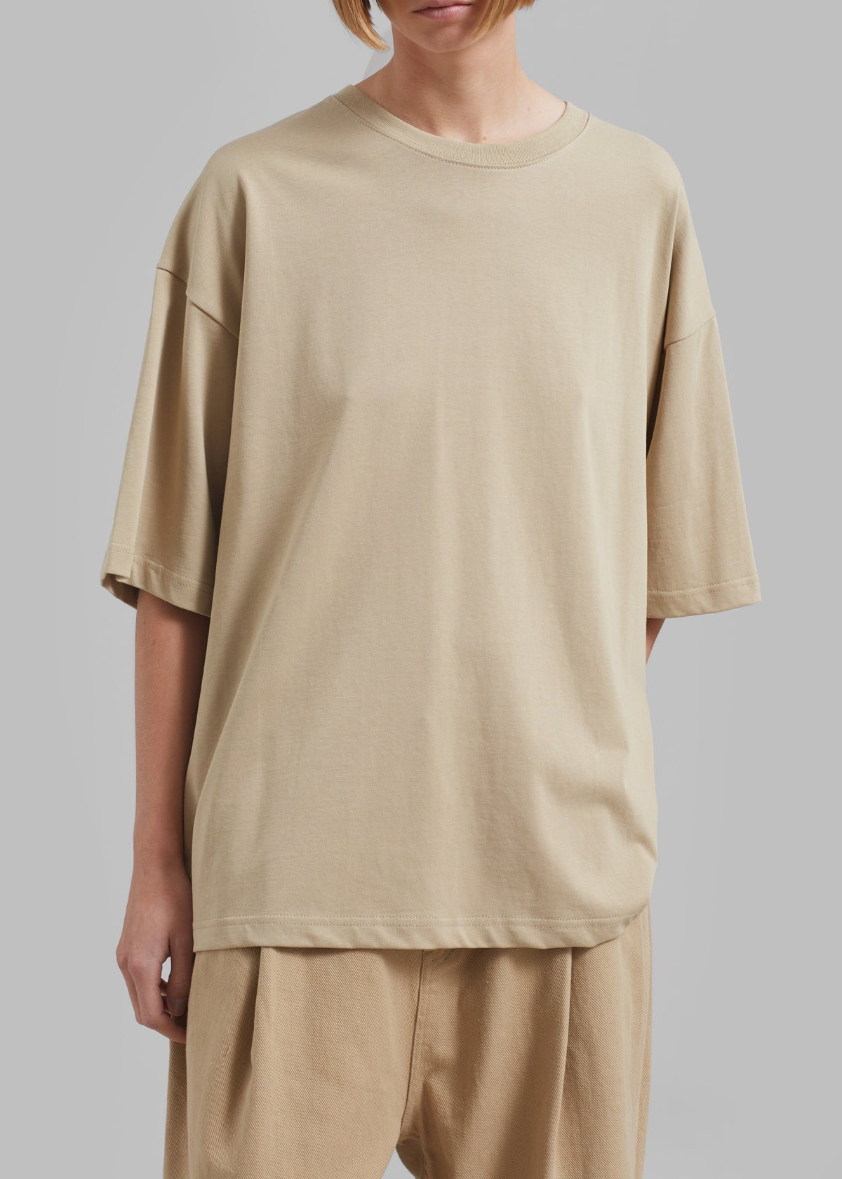 Quinn Cotton T-Shirt - Beige - 3