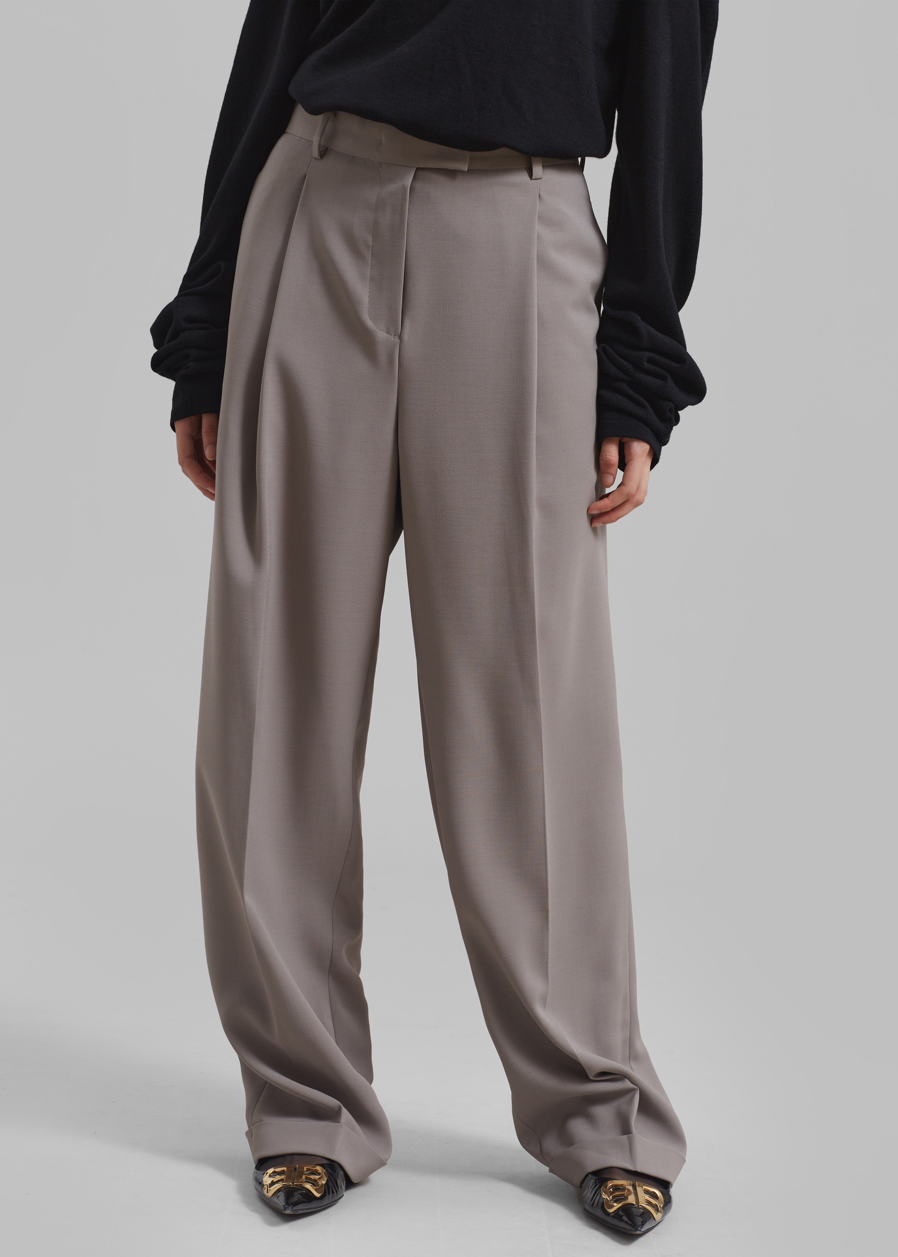 Quinnie Trousers - Grey - 4