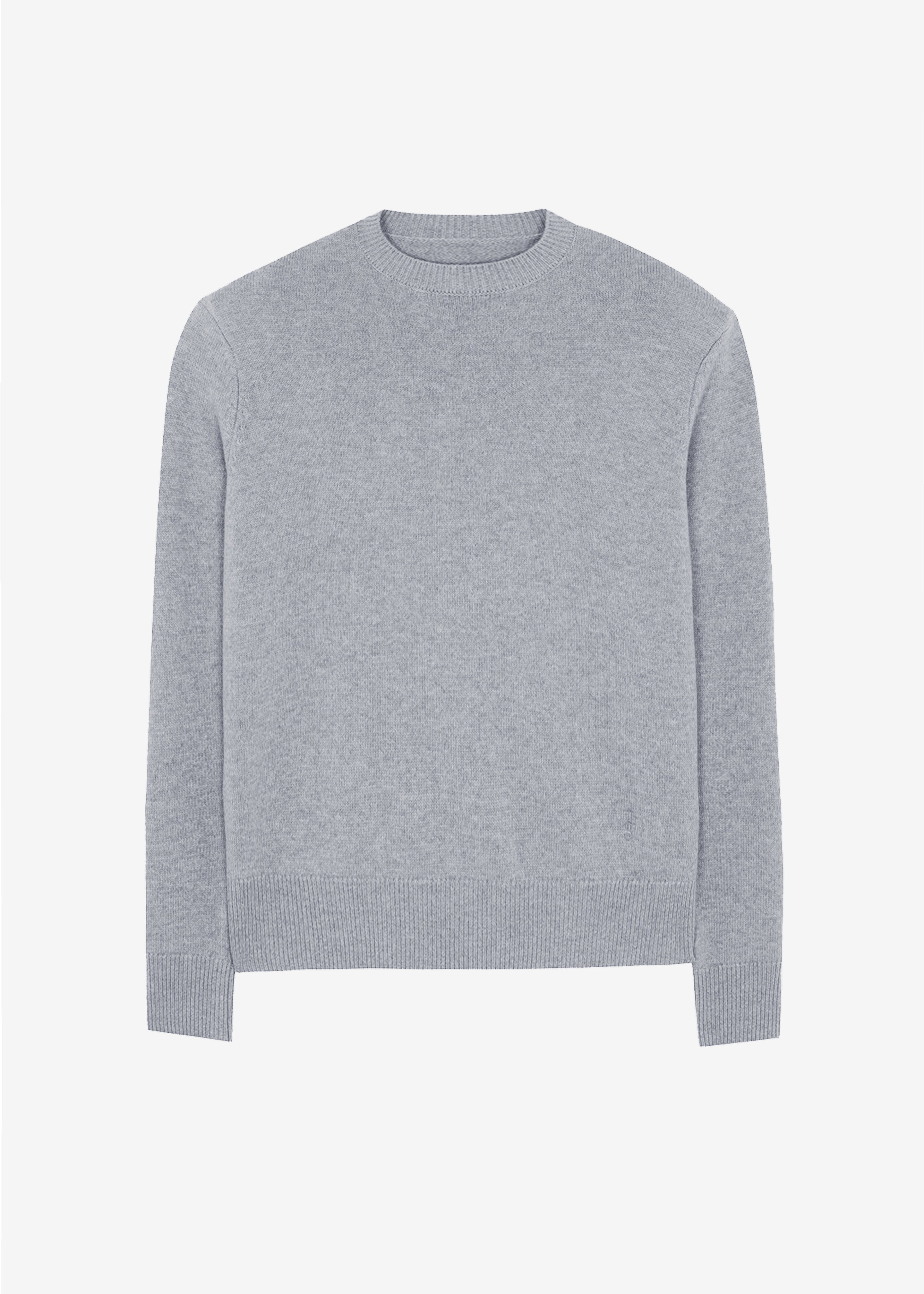 Quinton Crew Neck Sweater Grey Melange