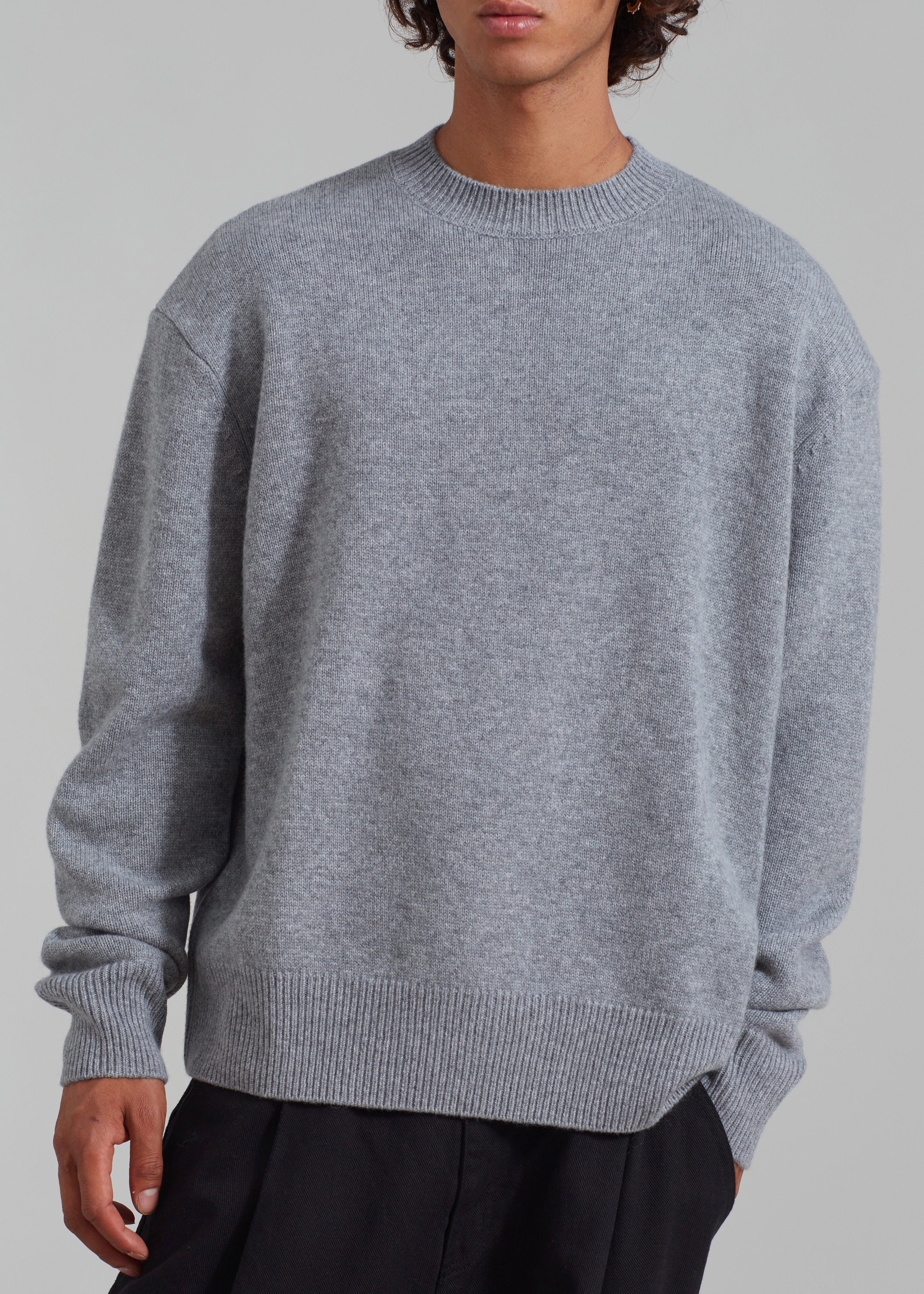 404 Paled Color Crew Neck Sweater by RYE TENDER - Beige