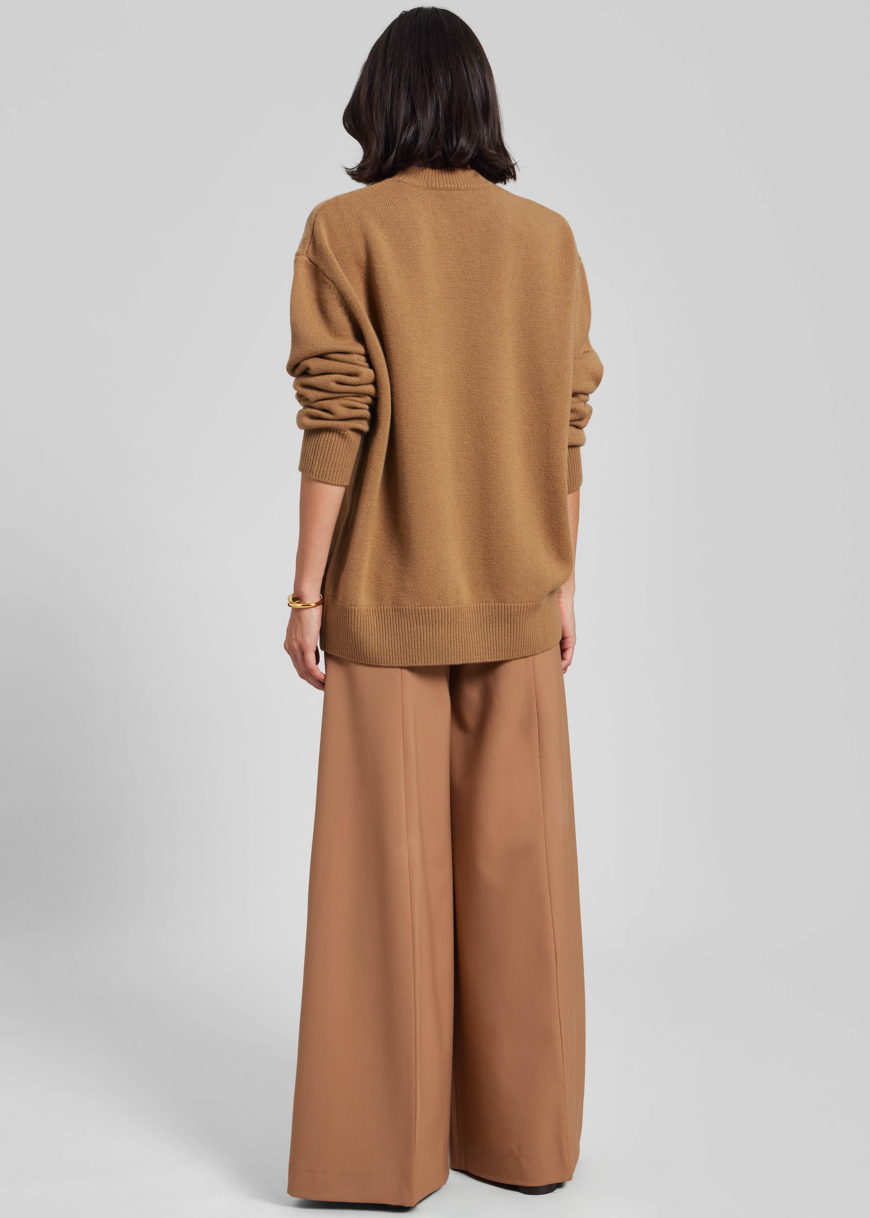 Quinton Crew Neck Sweater - Camel - 6