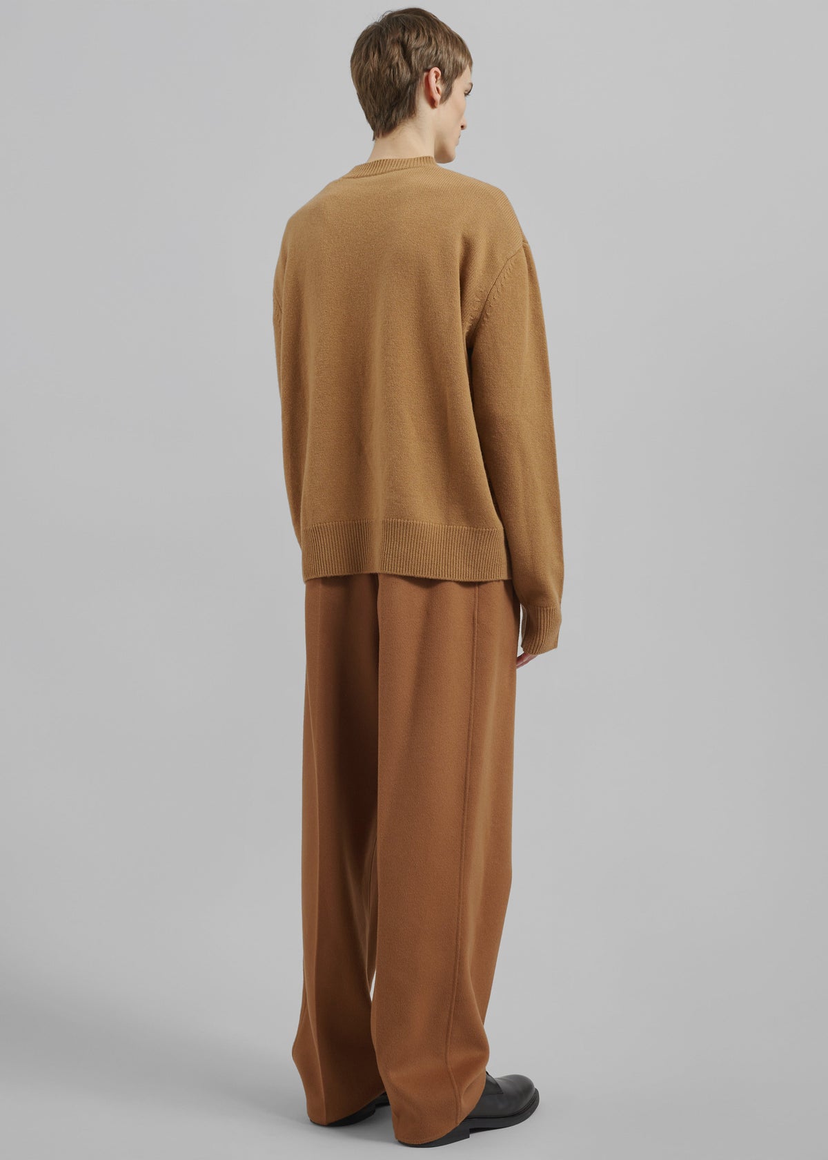 Quinton Crew Neck Sweater - Camel - 9