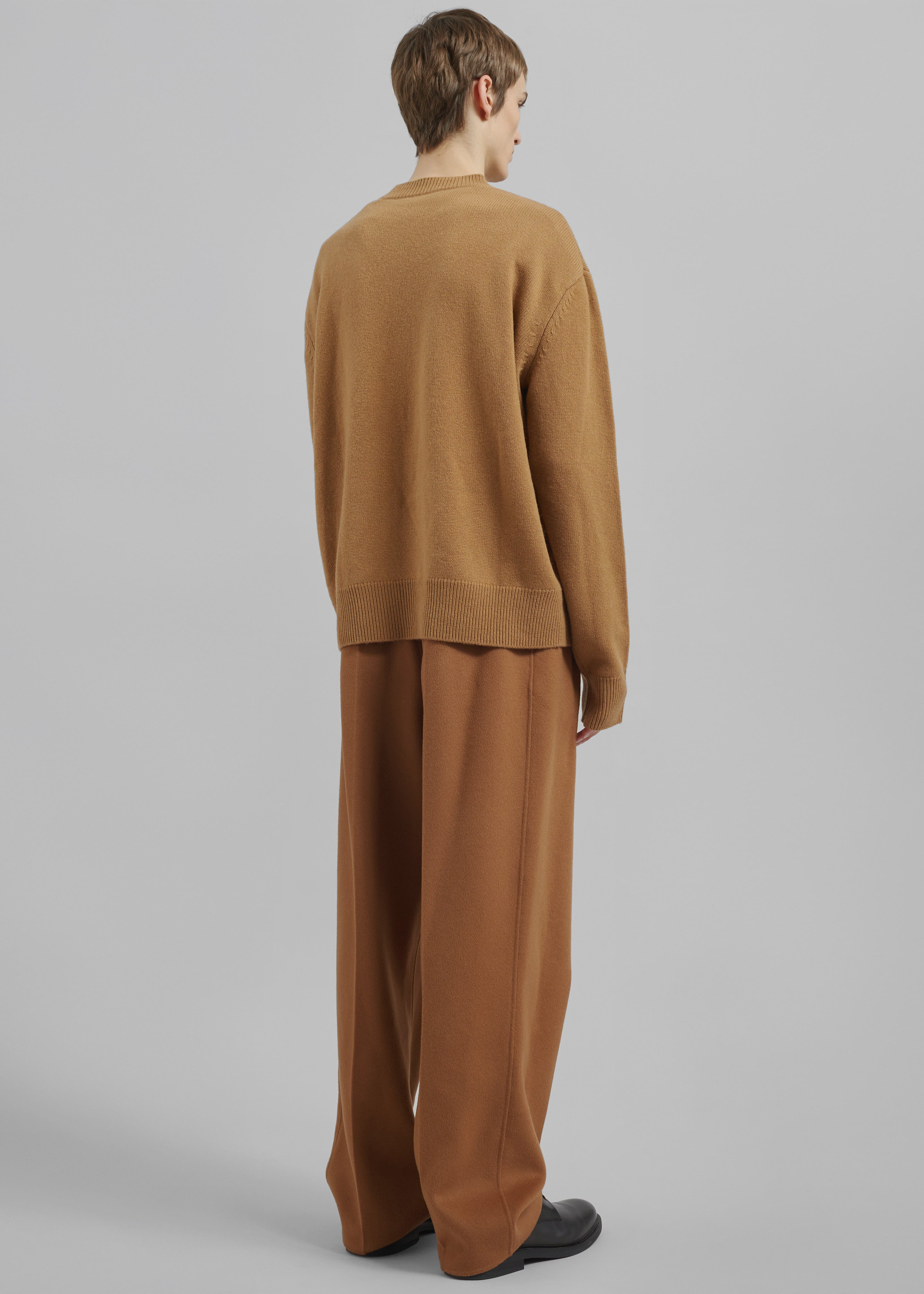 Quinton Crew Neck Sweater - Camel - 9