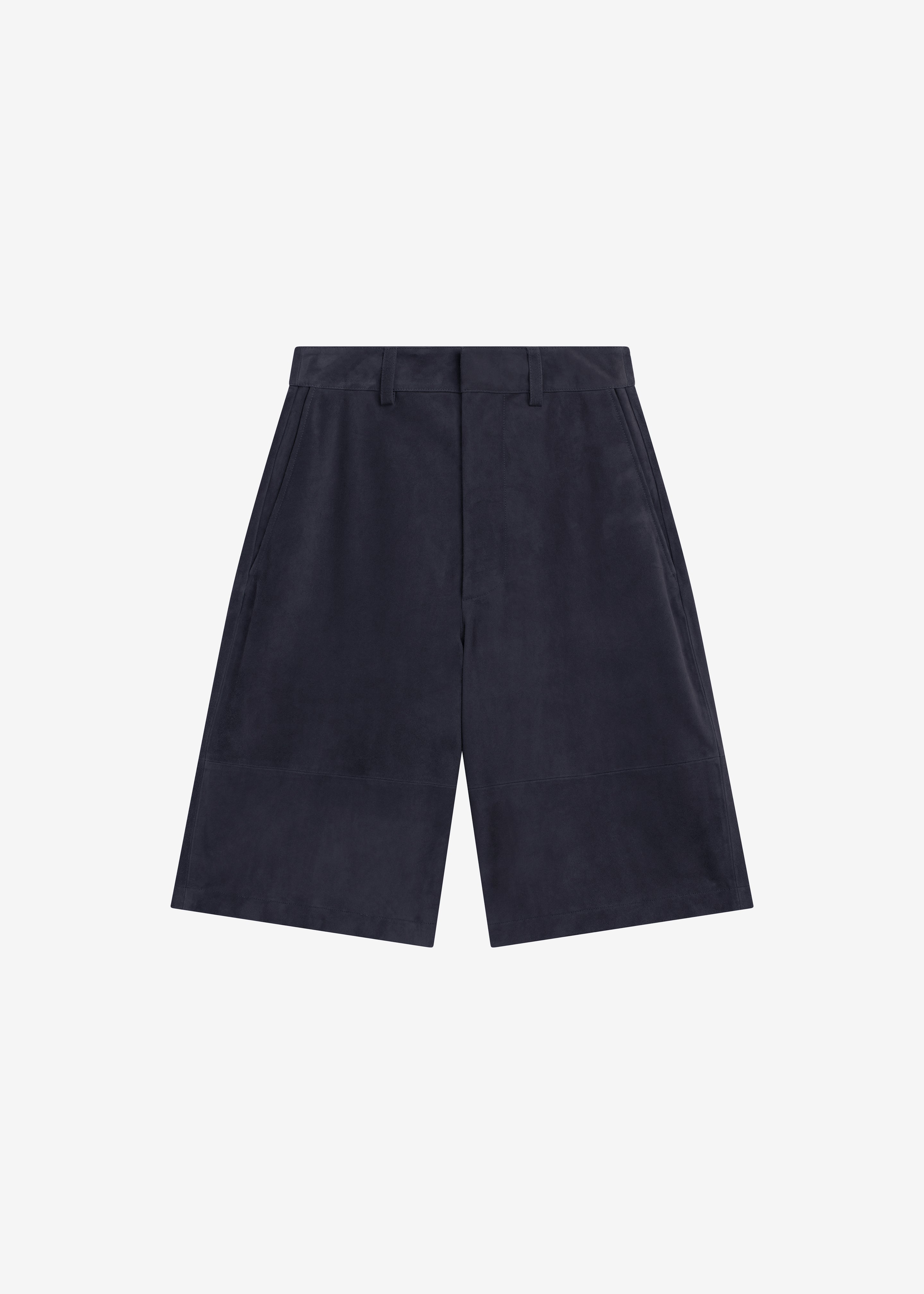 Radlett Suede Bermuda Shorts - Navy - 9