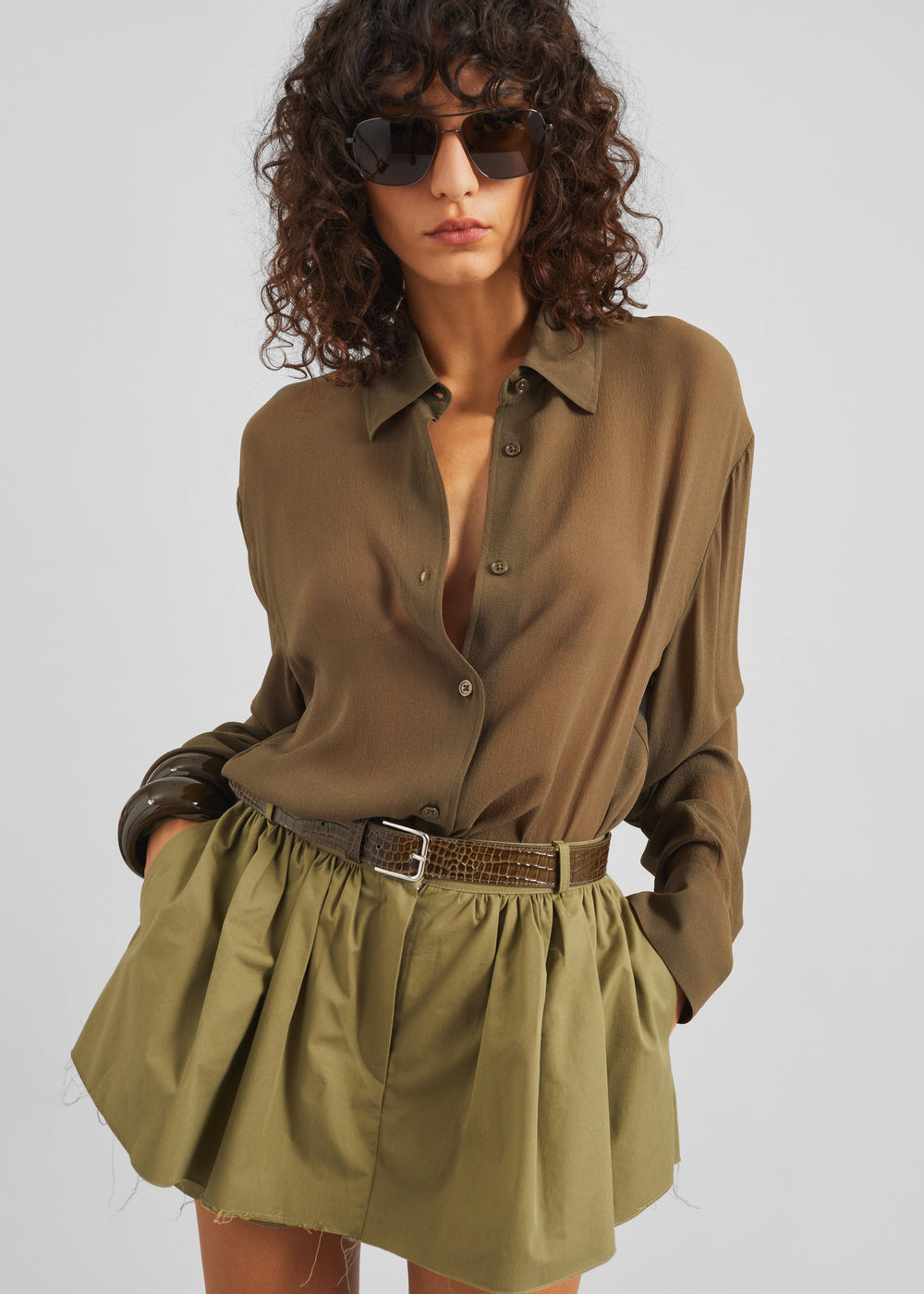 Raheny Mini Skort - Olive